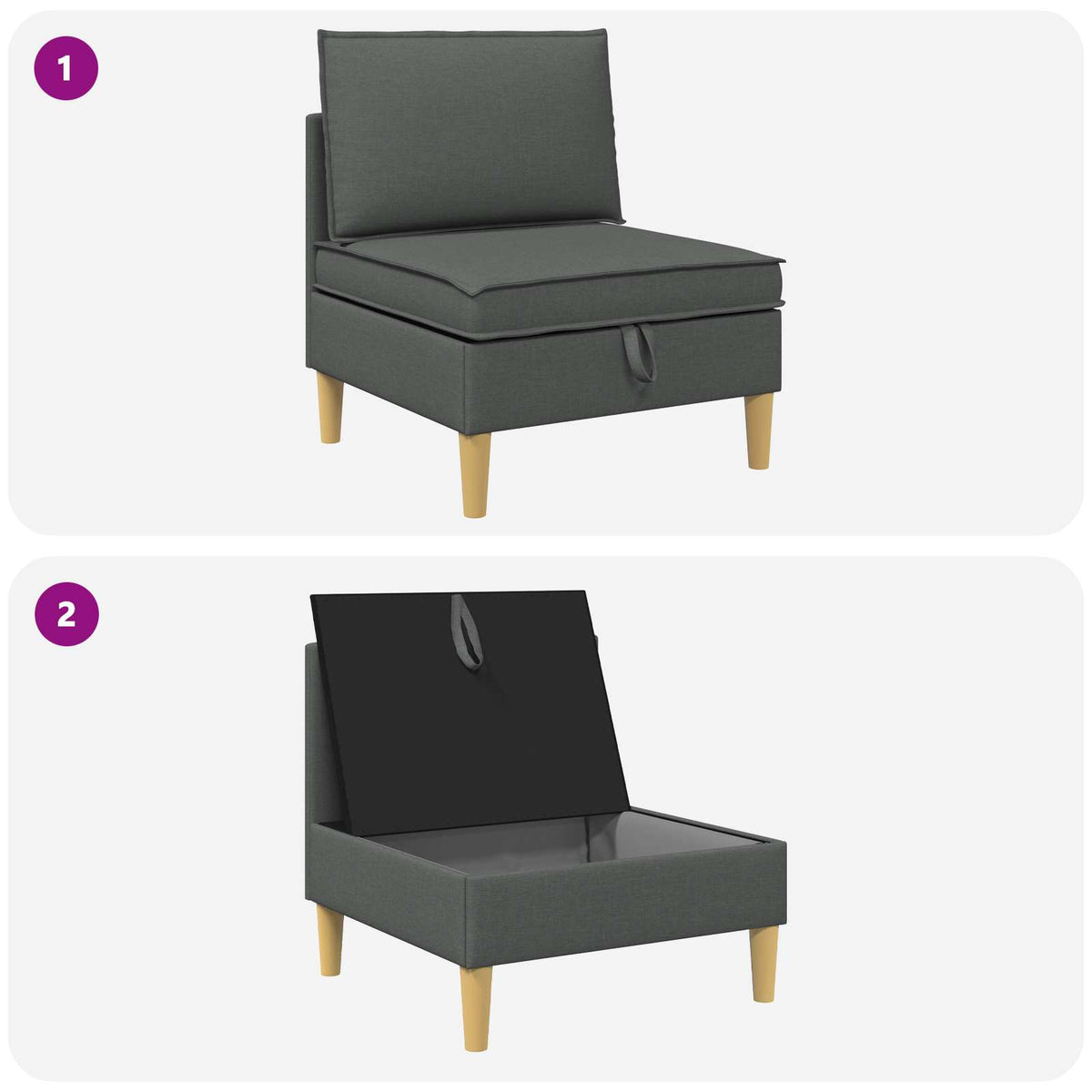 Sofa with Storage Fabric