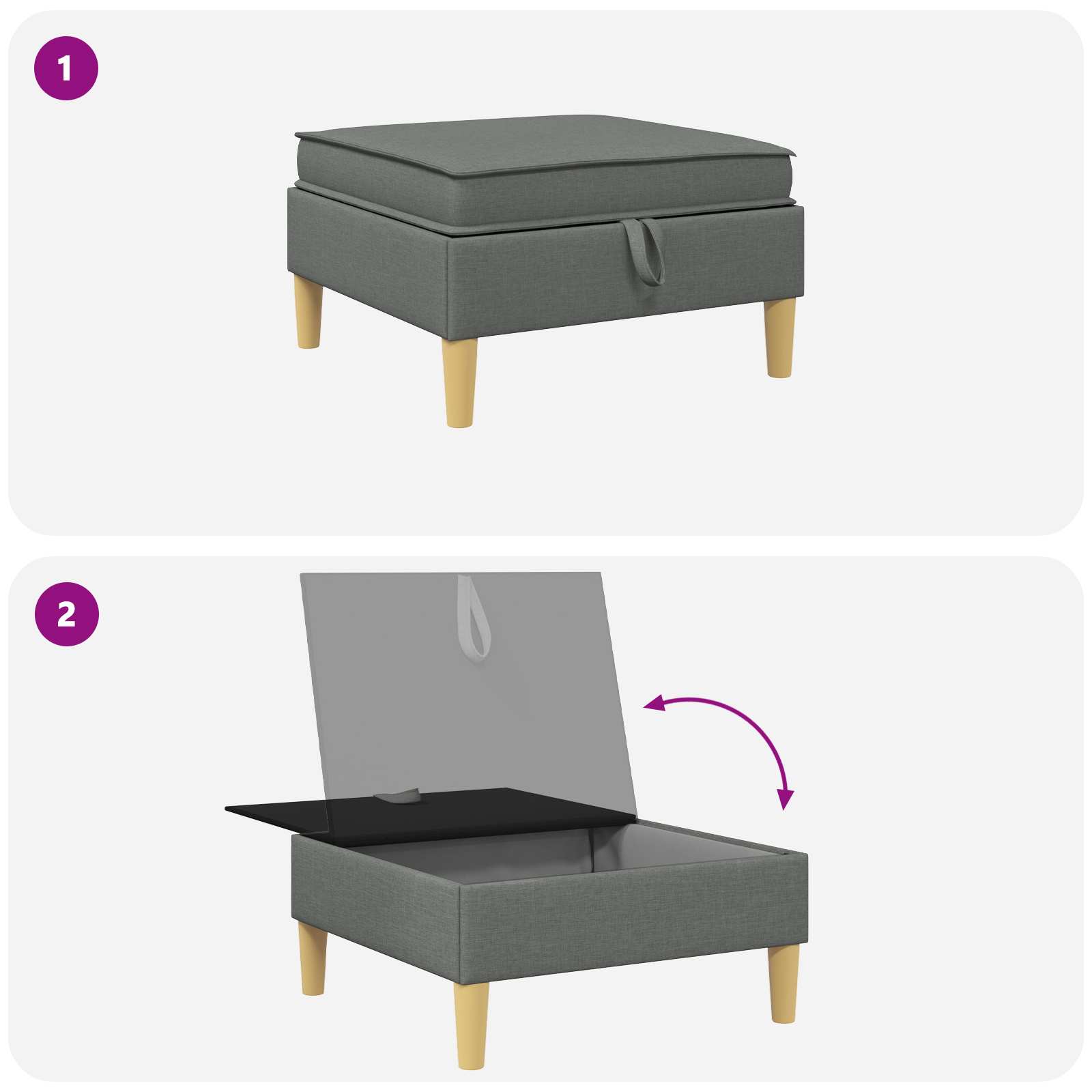 Sofa with Storage Fabric