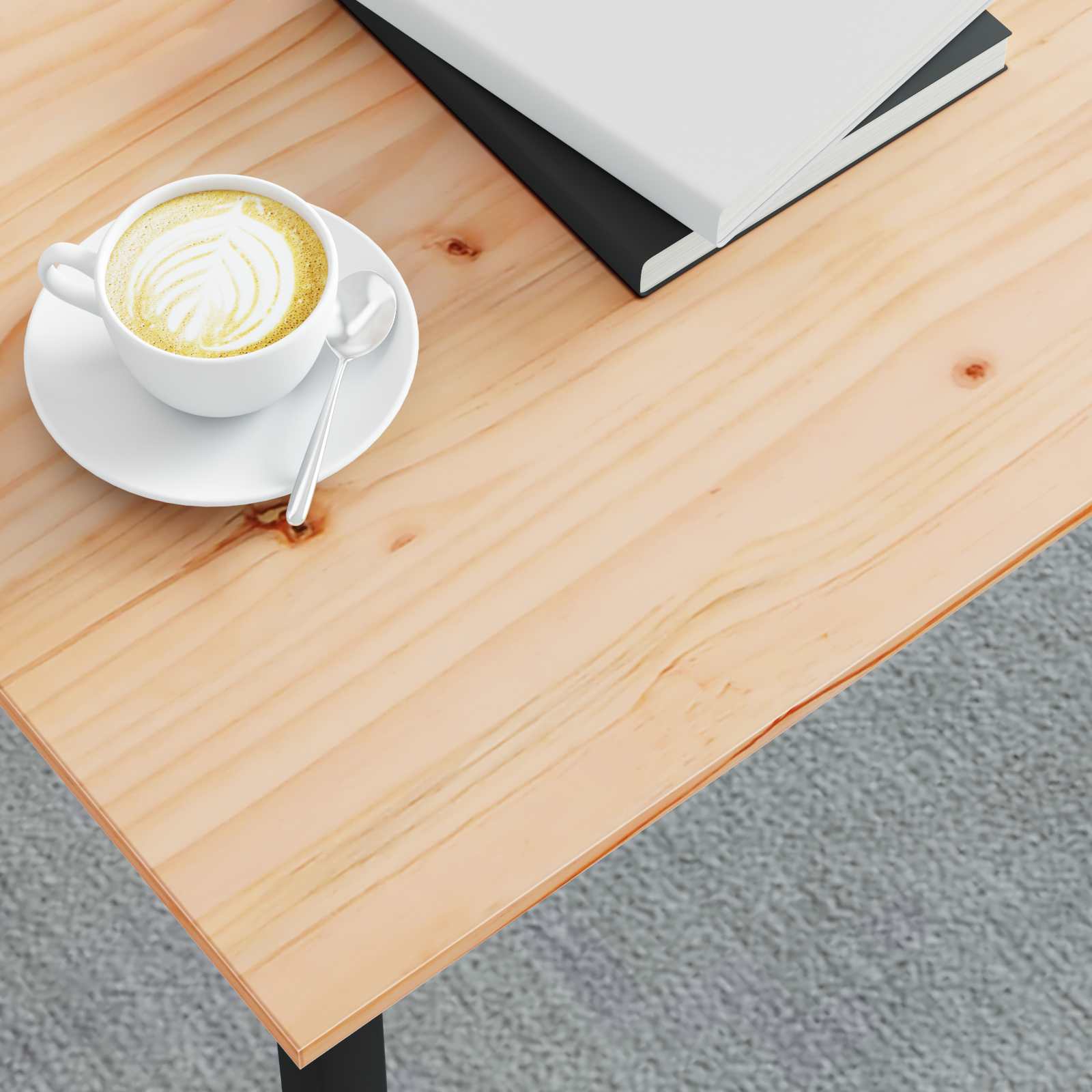 Coffee Table Natural 100 x 100 x 45 cm Solid Pine Wood