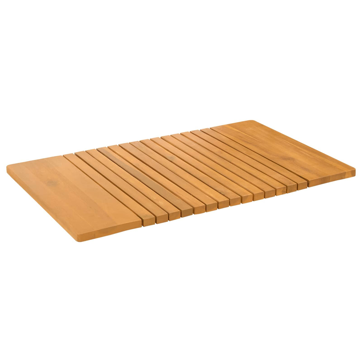 Bath Mat Plain Brown 81 x 50 cm Solid Acacia Wood