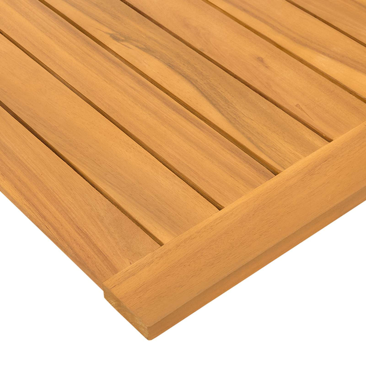 Bath Mat Plain Brown 60 x 40 cm Solid Acacia Wood
