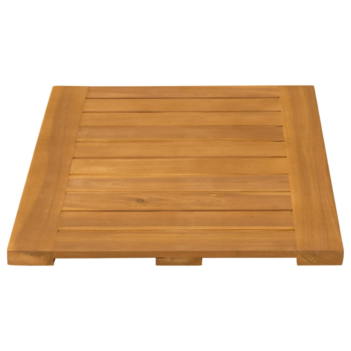 Bath Mat Plain Brown 60 x 40 cm Solid Acacia Wood