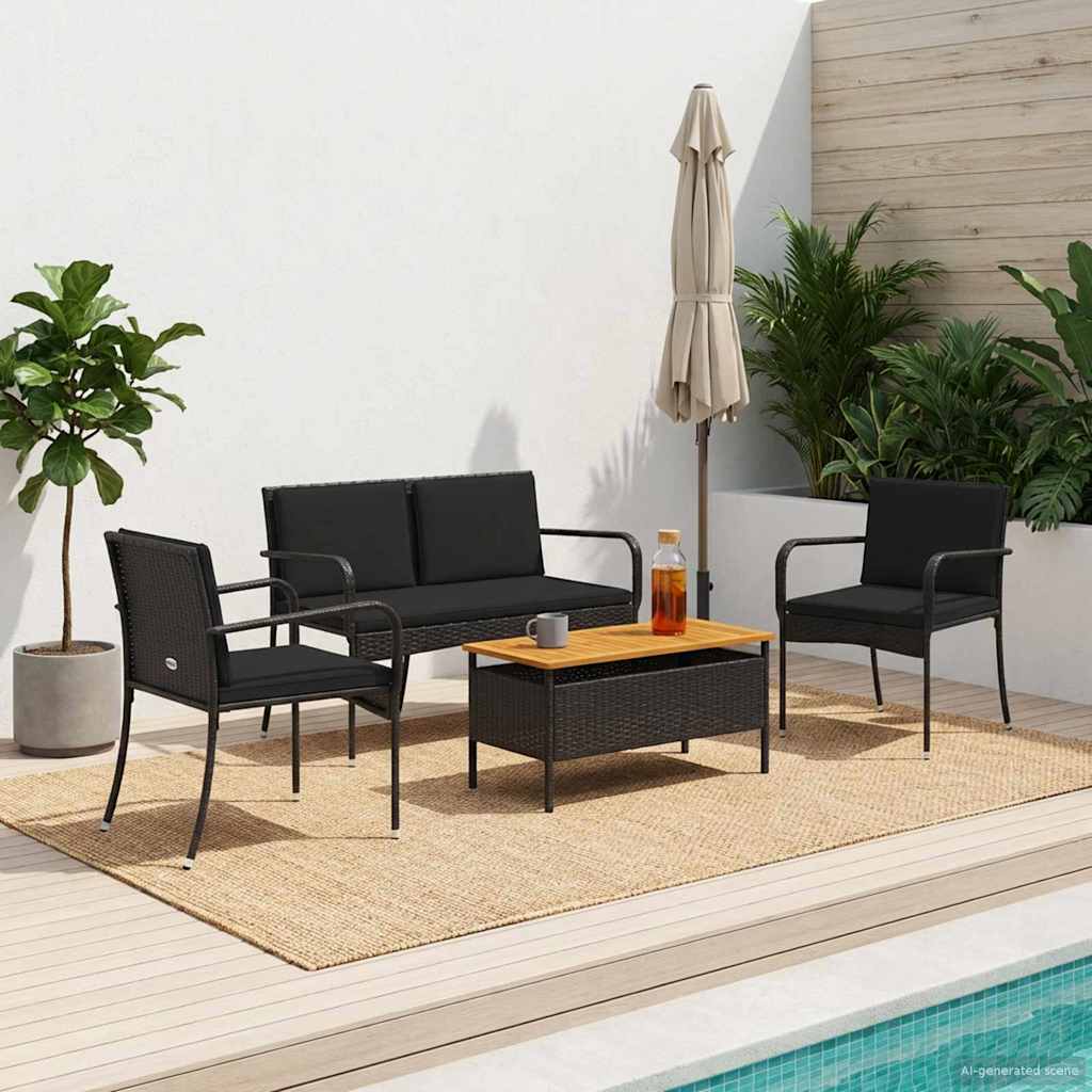 Garden set with Cushion steel