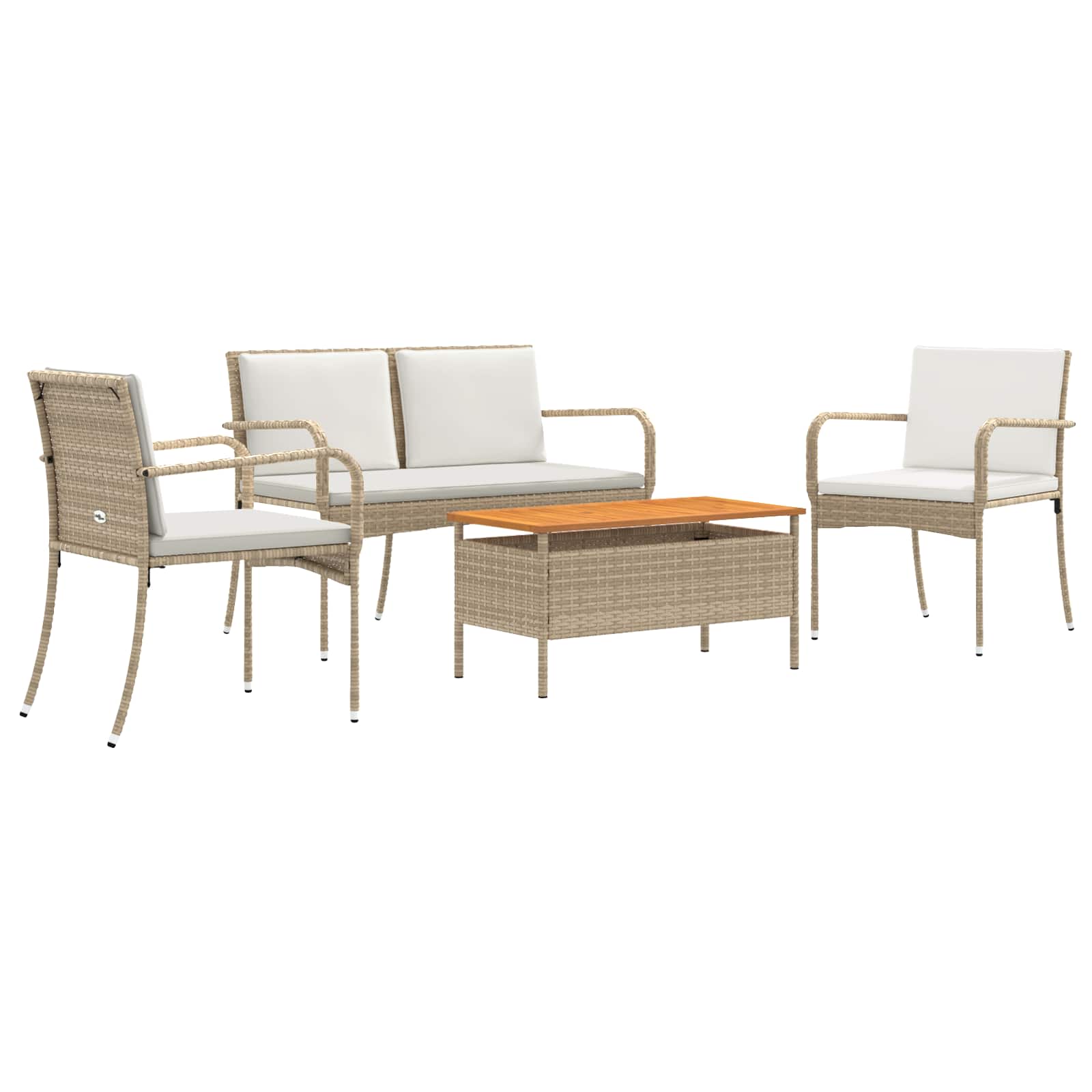 Garden set with Cushion steel