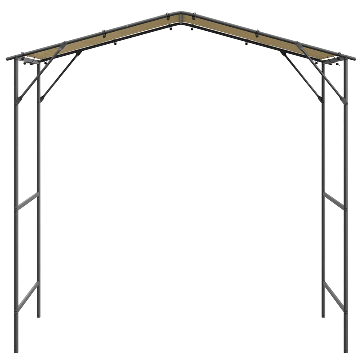 BBQ Gazebo 239.5 x 148 x 233.5 cm Cream
