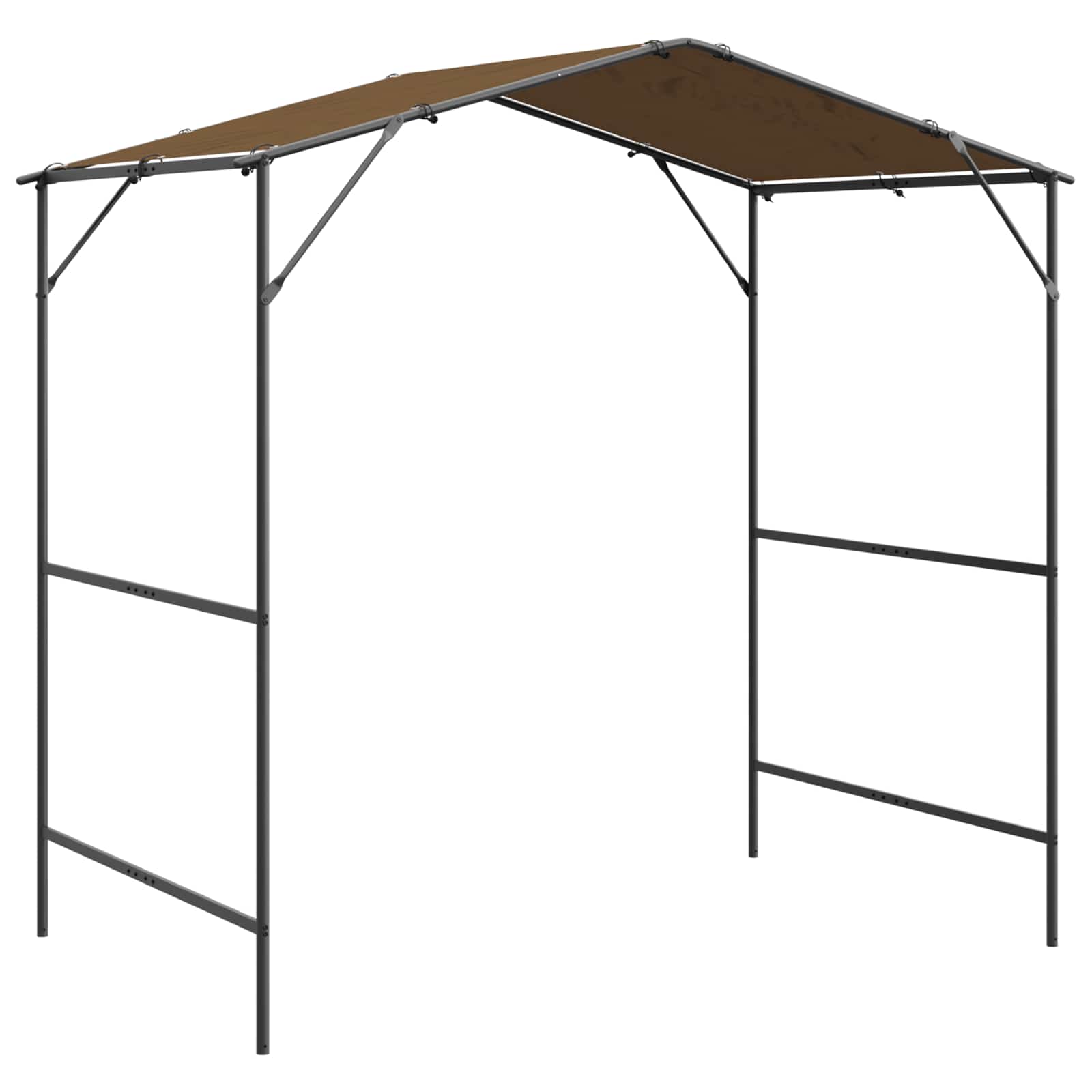 BBQ Gazebo 239.5 x 148 x 233.5 cm Taupe