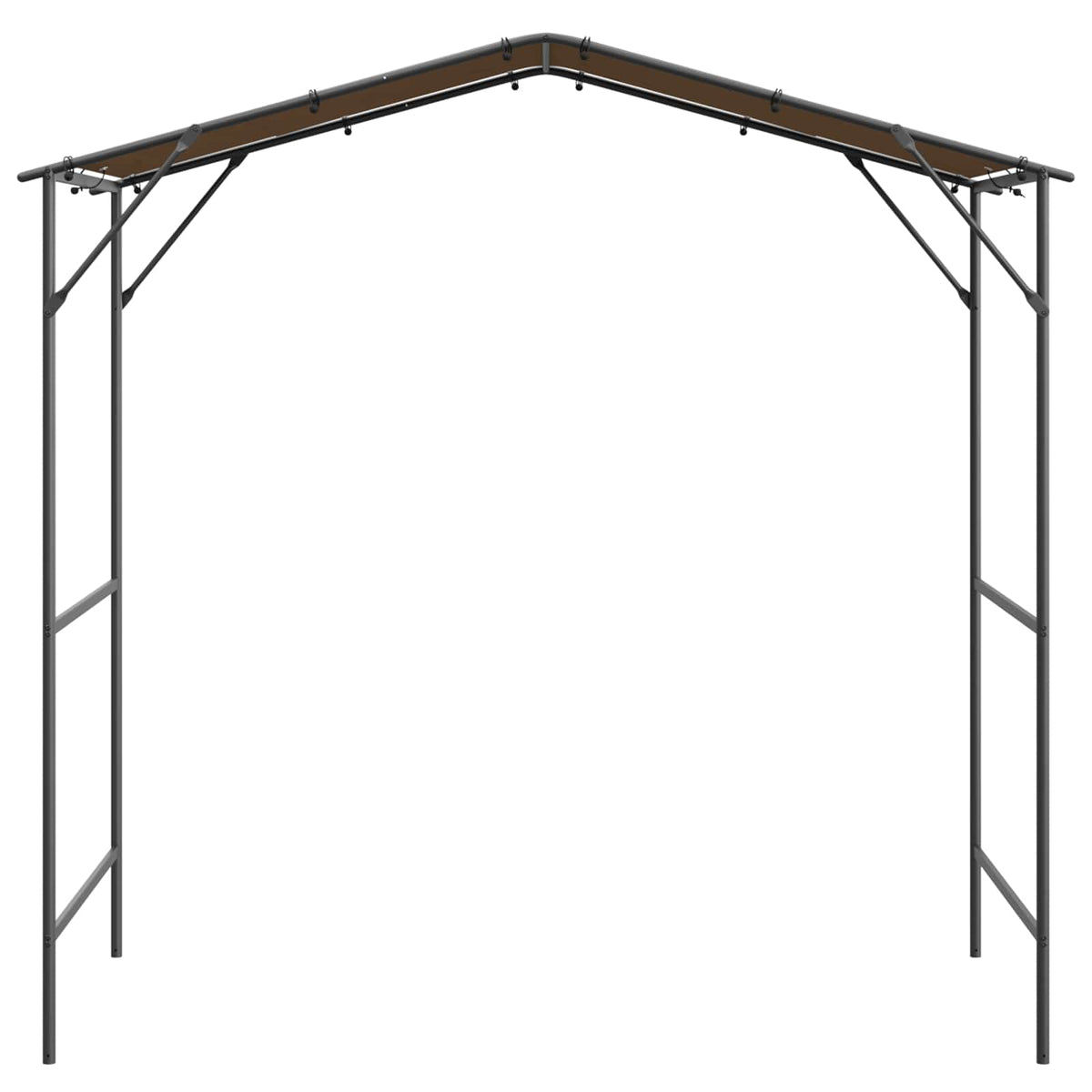 BBQ Gazebo 239.5 x 148 x 233.5 cm Taupe