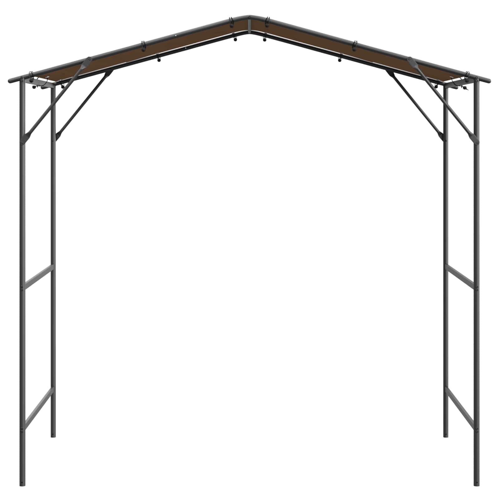 BBQ Gazebo 239.5 x 148 x 233.5 cm Taupe