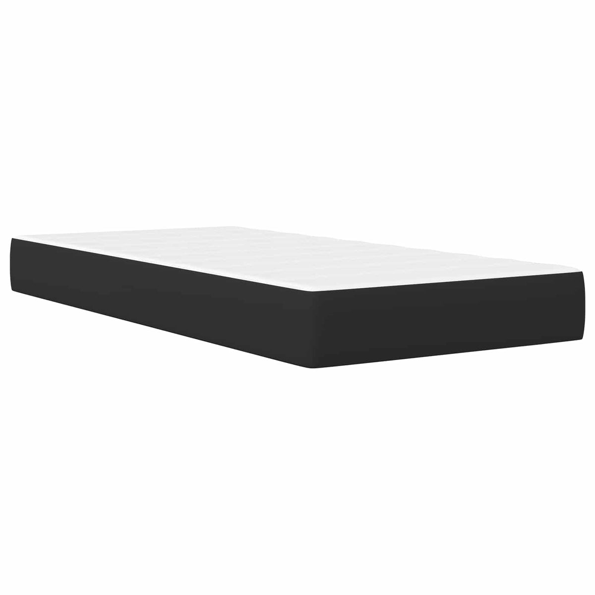 Bed Frame with Headboard Black 107 x 203 cm Faux Leather