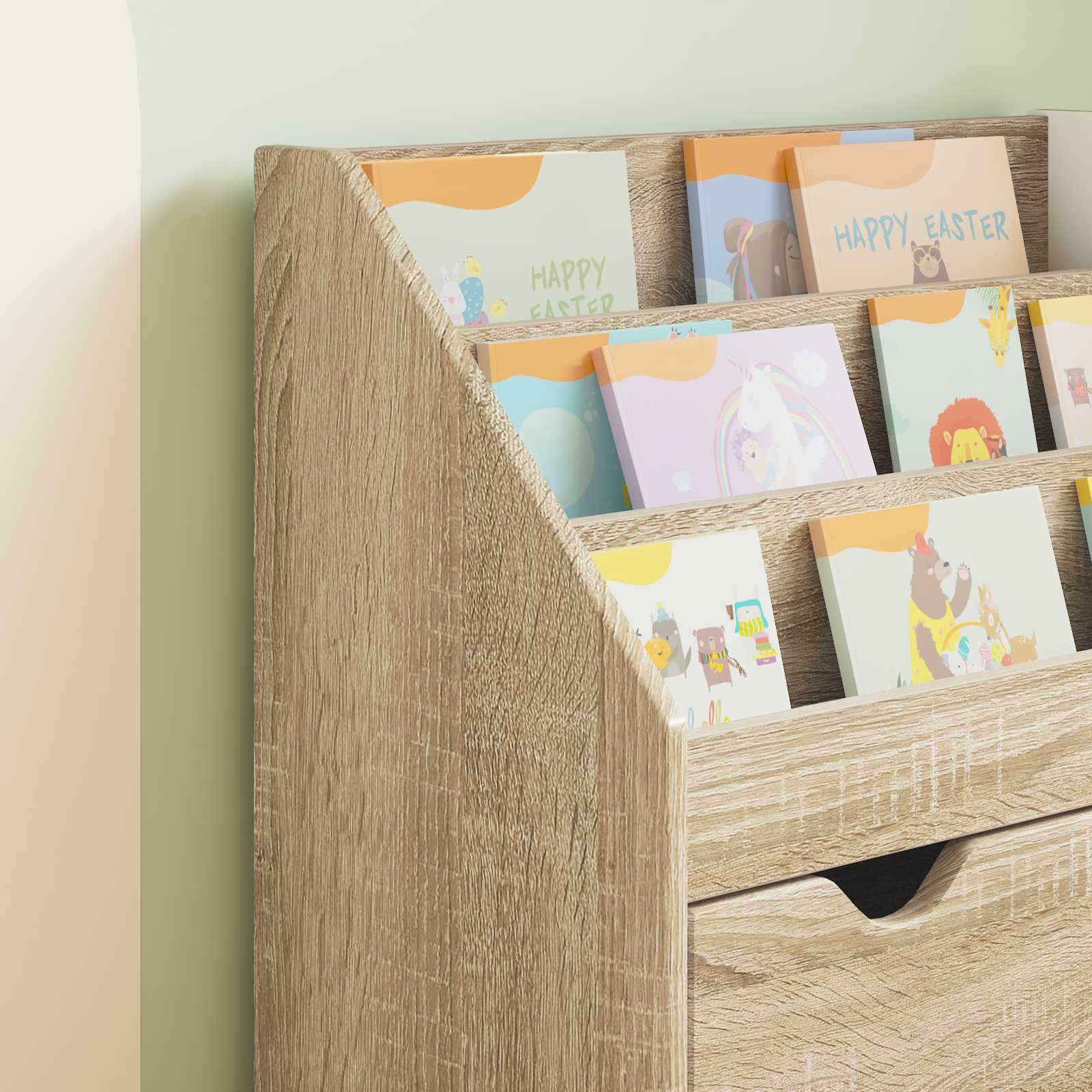 Kids Bookshelf Sonoma Oak 60 x 29.5 x 69 cm Engineered Wood