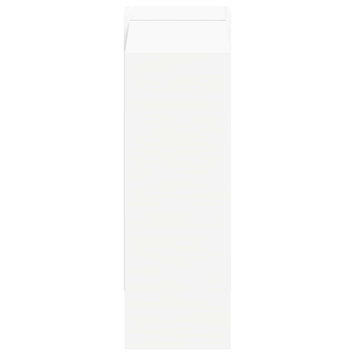 Bookshelf White 52 x 25 x 71.5 cm Engineered Wood