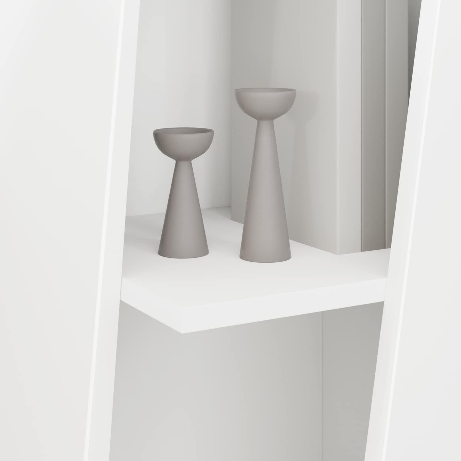 Side Shelf White 33 x 32 x 100.5 cm Engineered Wood