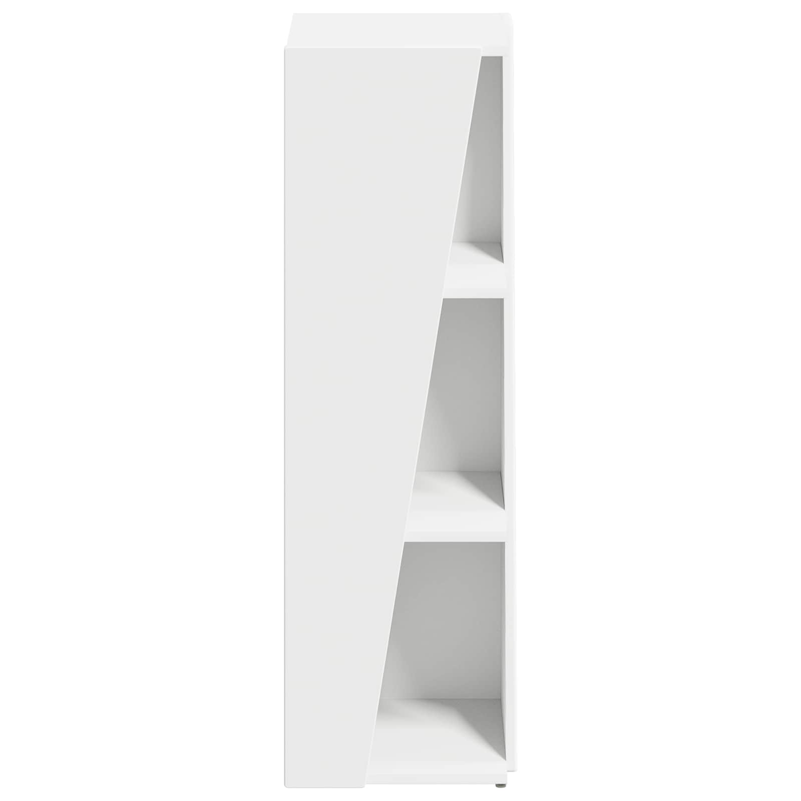 Side Shelf White 33 x 32 x 100.5 cm Engineered Wood