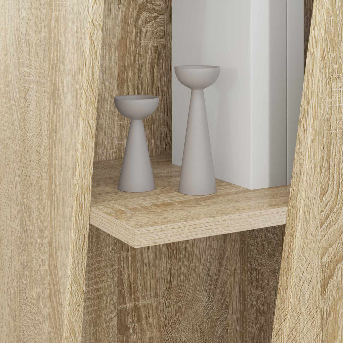 Side Shelf Sonoma Oak 33 x 32 x 100.5 cm Engineered Wood