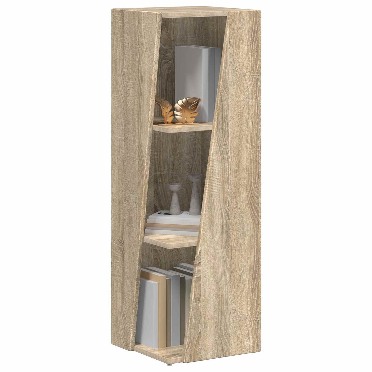 Side Shelf Sonoma Oak 33 x 32 x 100.5 cm Engineered Wood