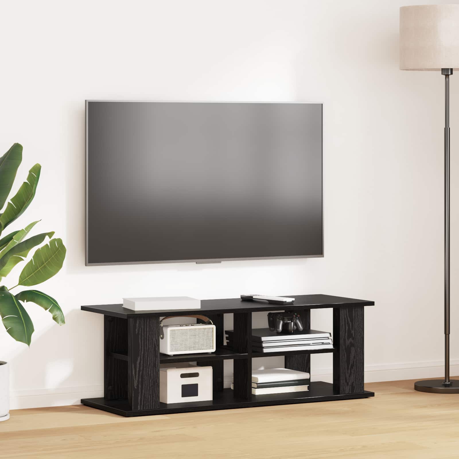 TV stand Black Oak 96 x 35 x 33.5 cm