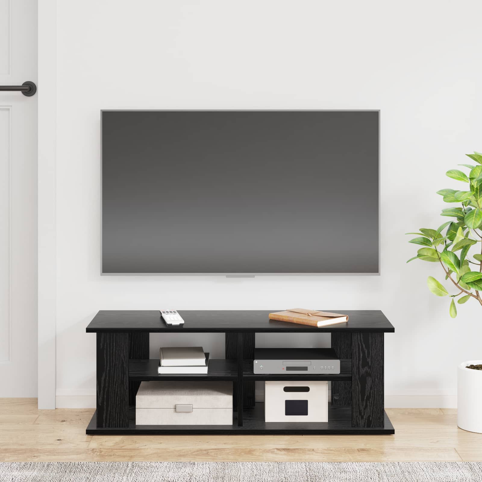 TV stand Black Oak 96 x 35 x 33.5 cm