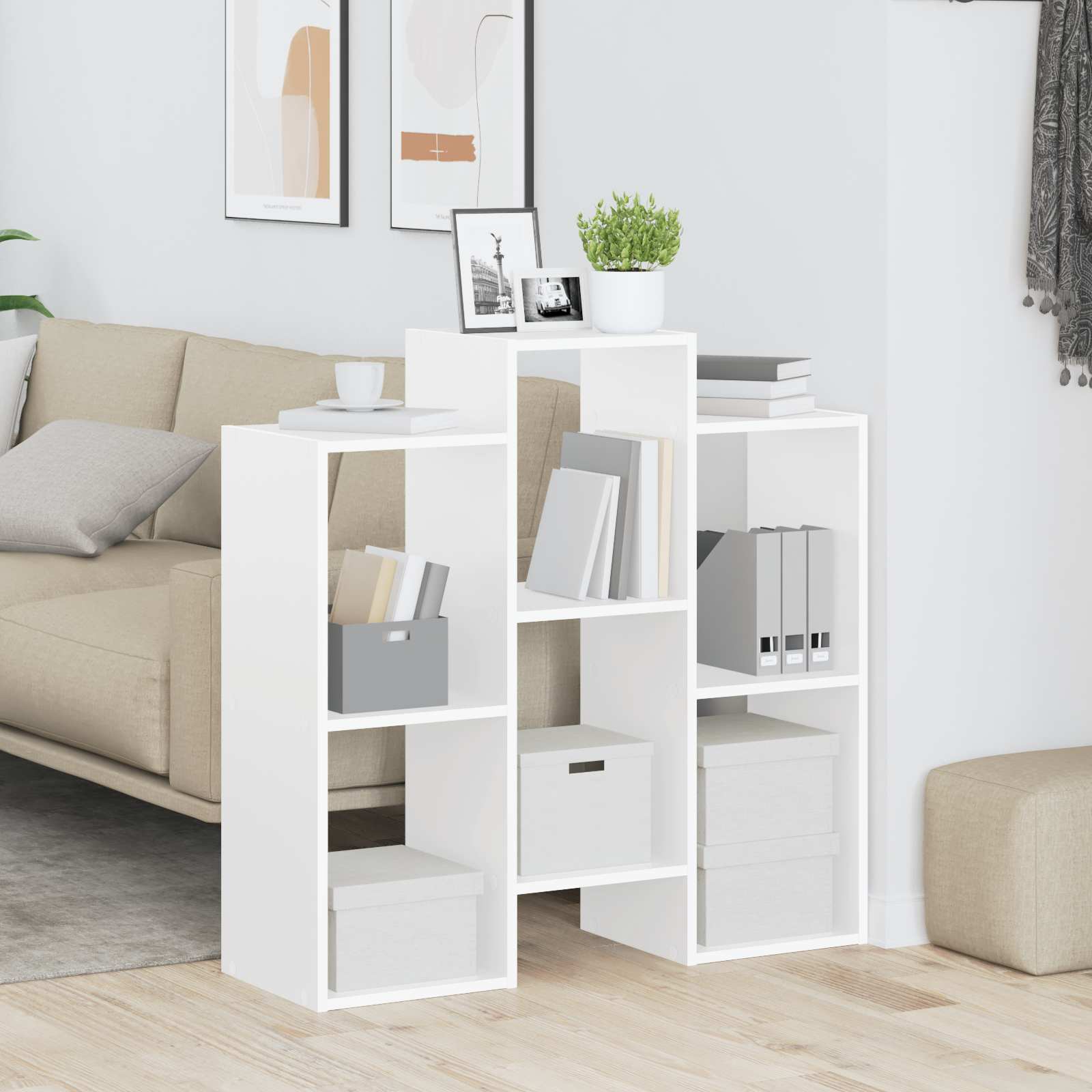 Sideboard White 90 x 30 x 90 cm