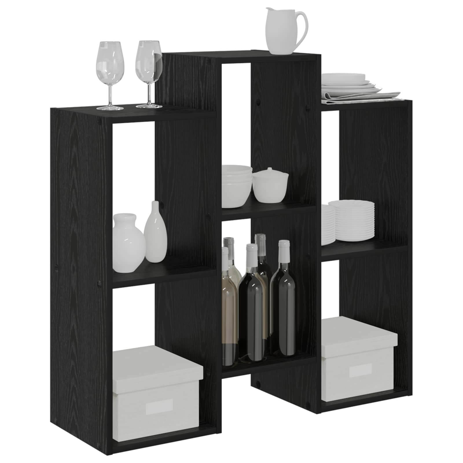 Sideboard Black Oak 90 x 30 x 90 cm