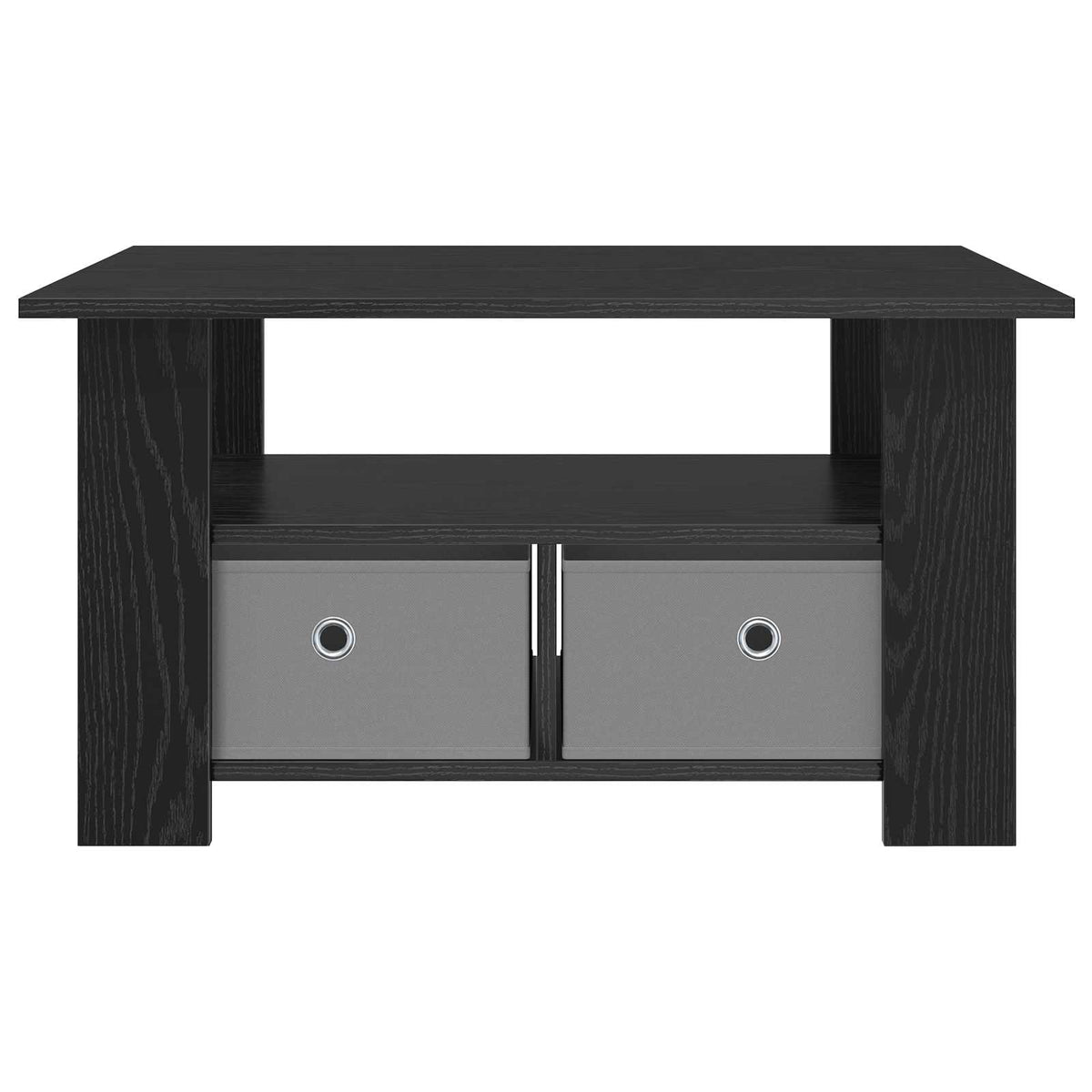 Coffee Table Black Oak 77 x 55 x 42 cm Engineered Wood