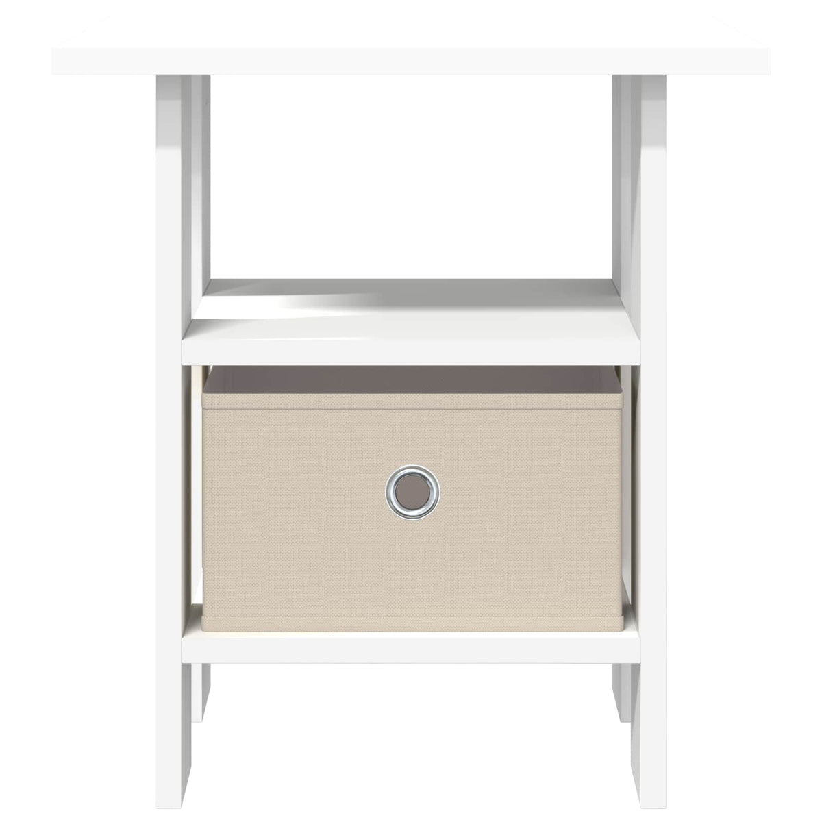 Bedside Table 2 pcs White 41 x 40 x 45 cm Engineered Wood