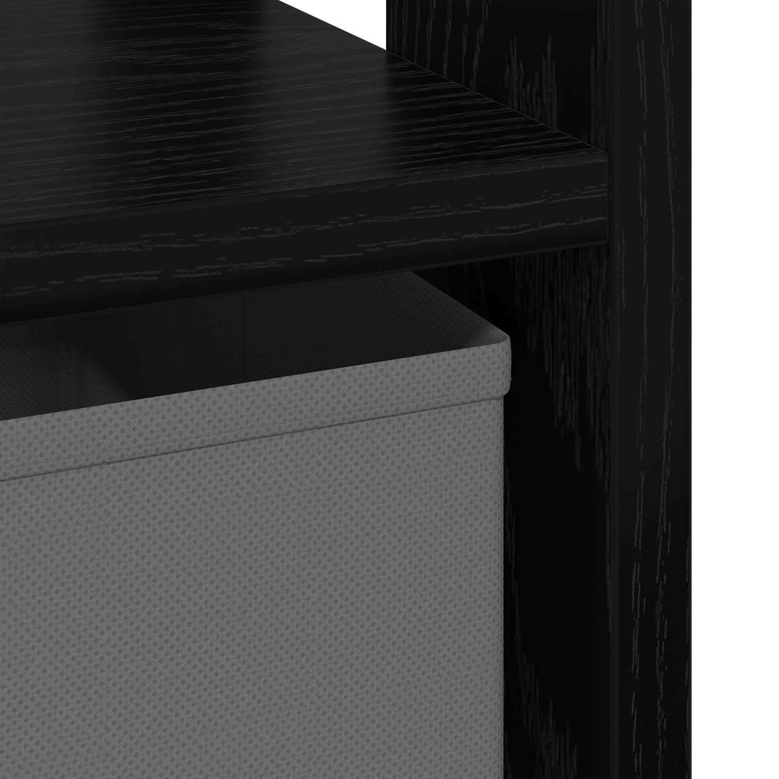 Bedside Table 2 pcs Black Oak 41 x 40 x 45 cm Engineered Wood