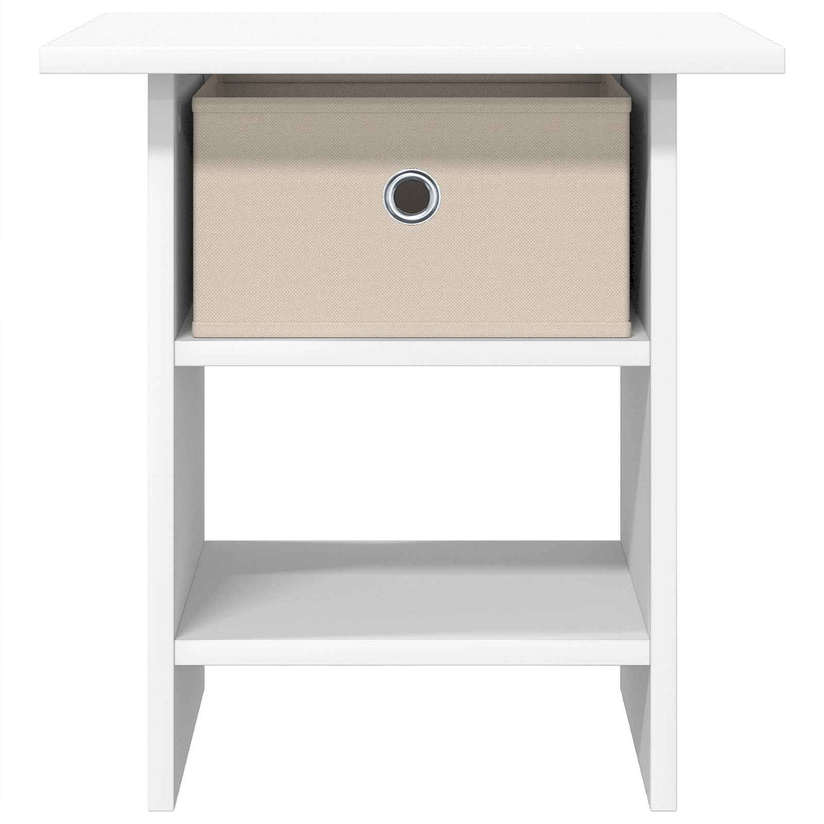 Bedside Table 2 pcs White 41 x 40 x 45 cm Engineered Wood