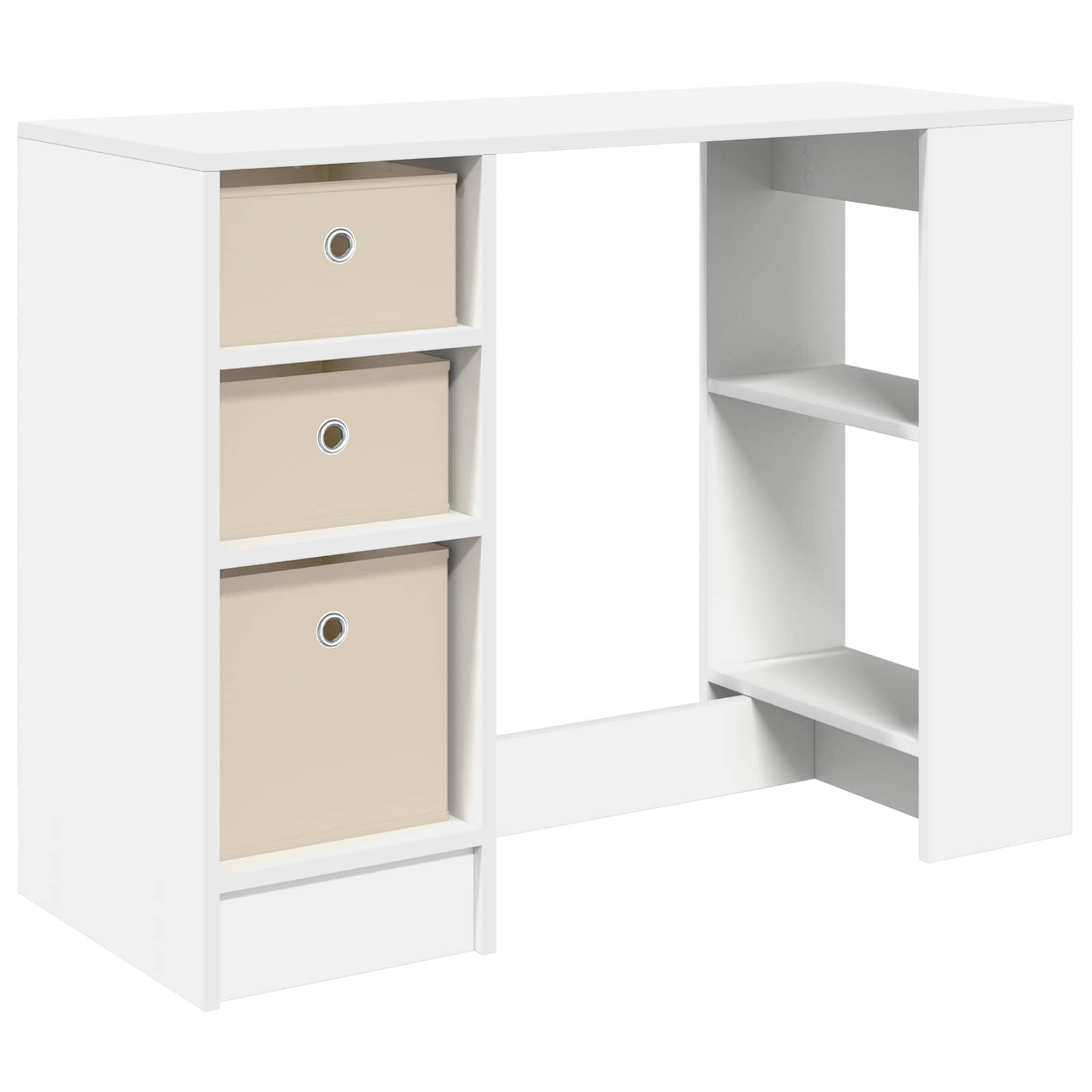 Desk with Drawer White 100 x 40 x 75 cm Engineered Wood