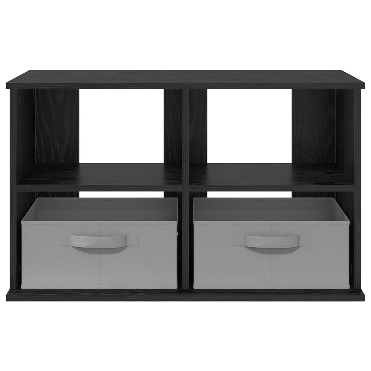 TV stand with Drawer Black Oak 79 x 40 x 48 cm