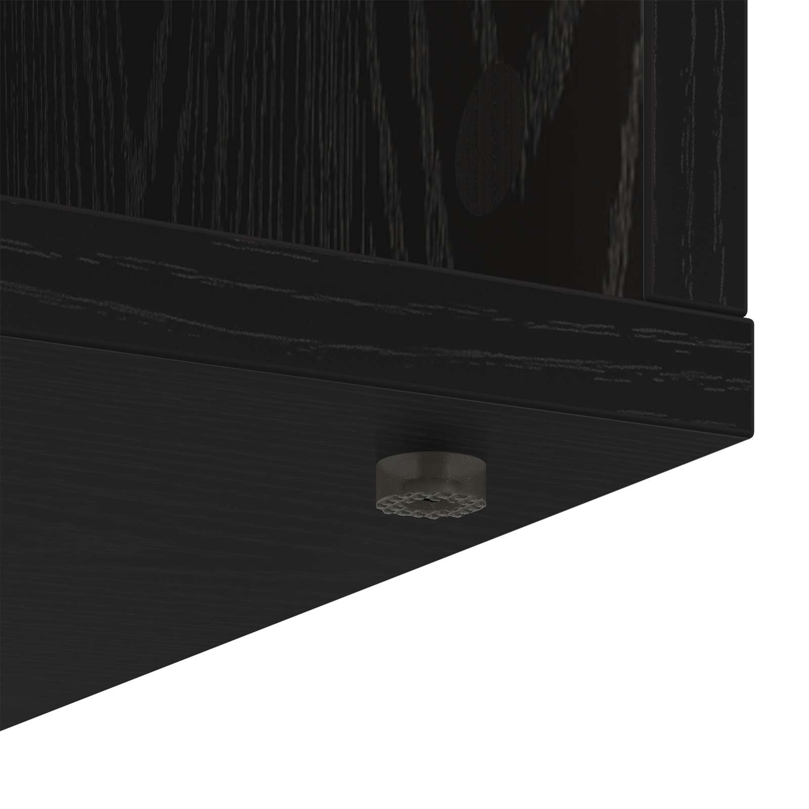 Sideboard with Drawer Black Oak 60 x 33.5 x 84 cm