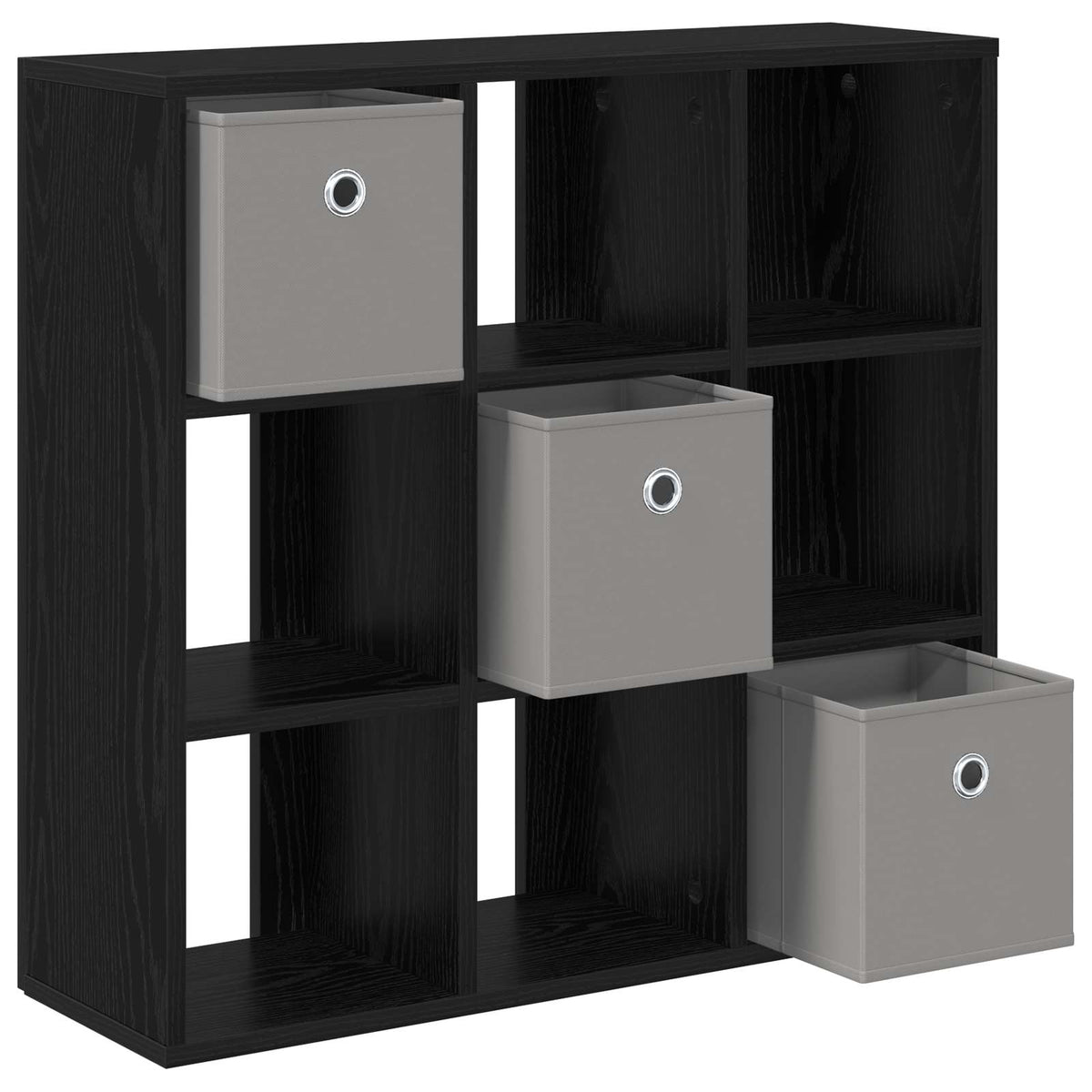 Sideboard with Drawer Black Oak 73.5 x 24 x 69.5 cm