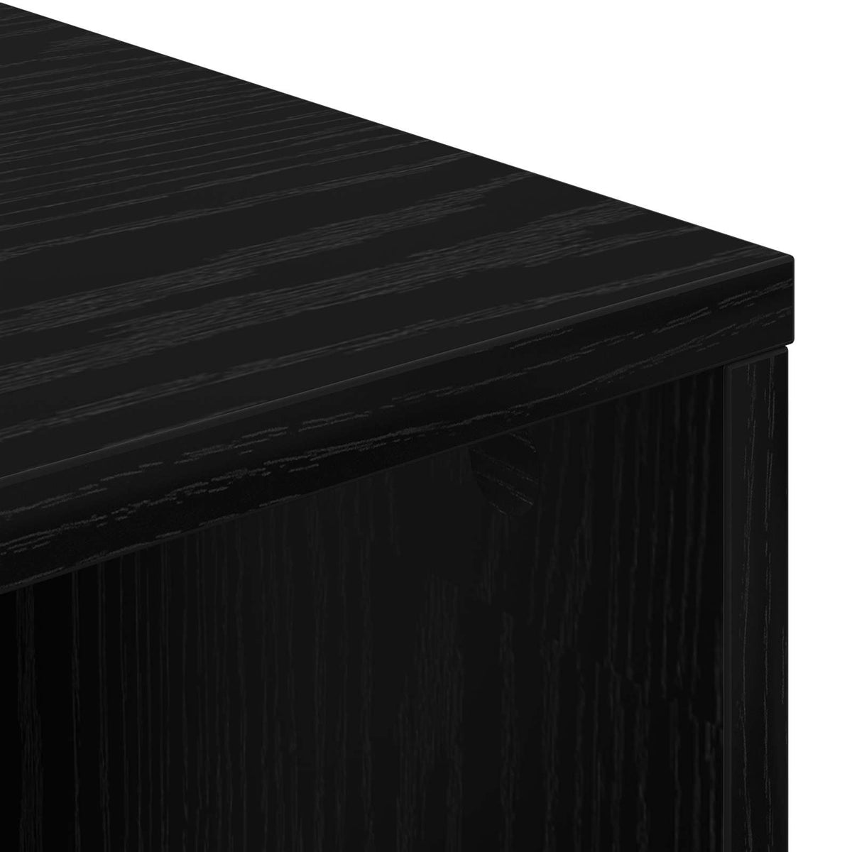 Sideboard with Drawer Black Oak 88.5 x 29 x 84.5 cm