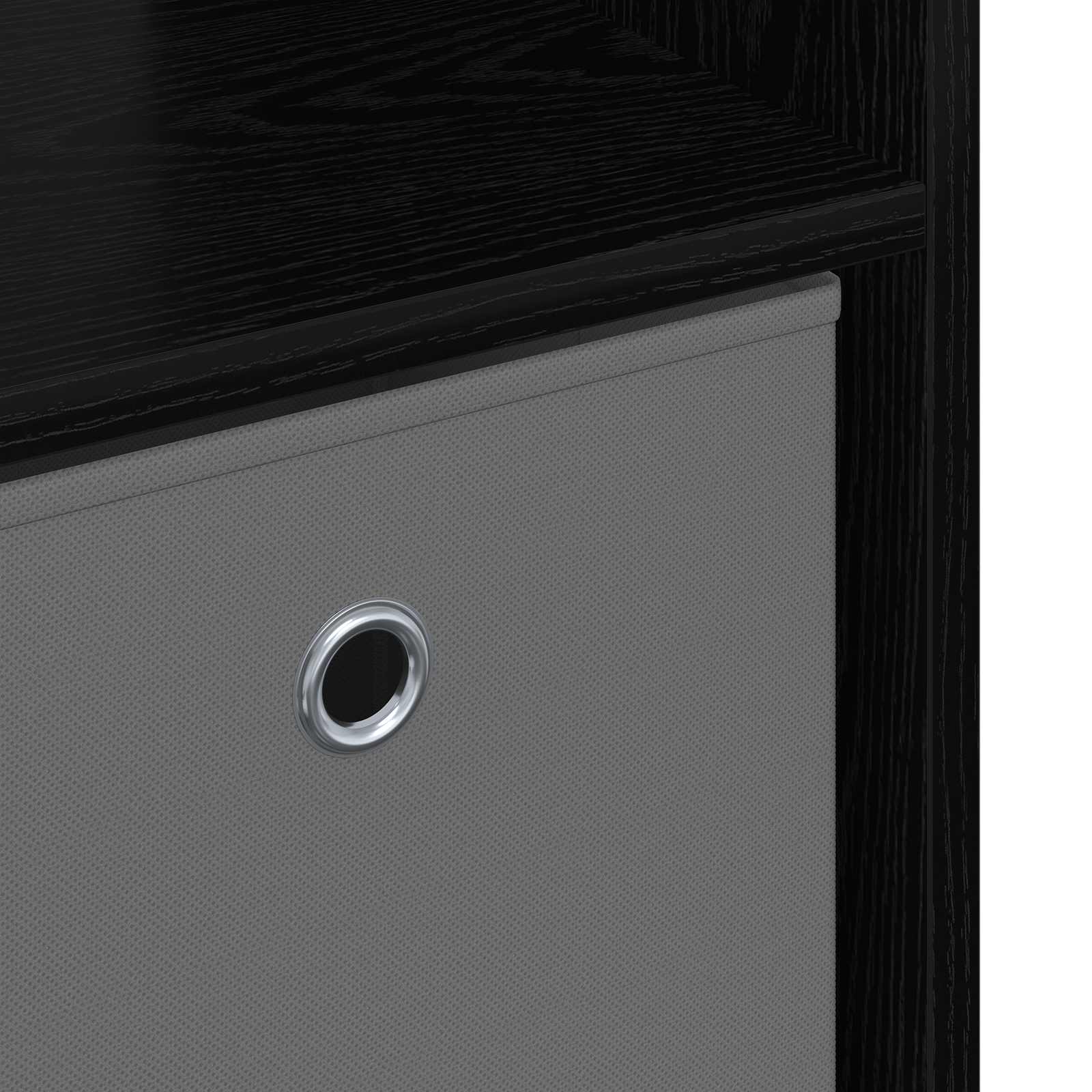 Sideboard with Drawer Black Oak 88.5 x 29 x 84.5 cm