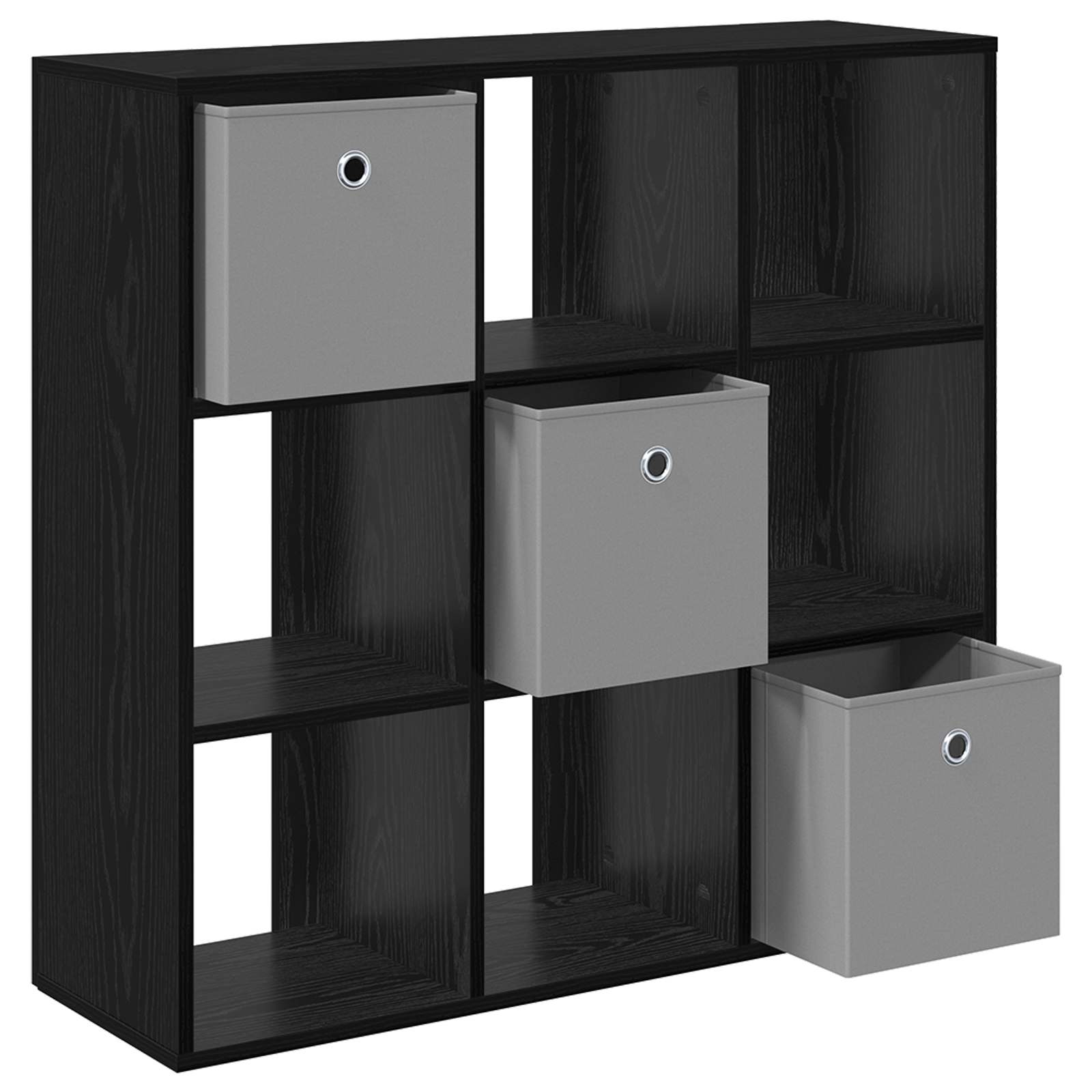 Sideboard with Drawer Black Oak 88.5 x 29 x 84.5 cm