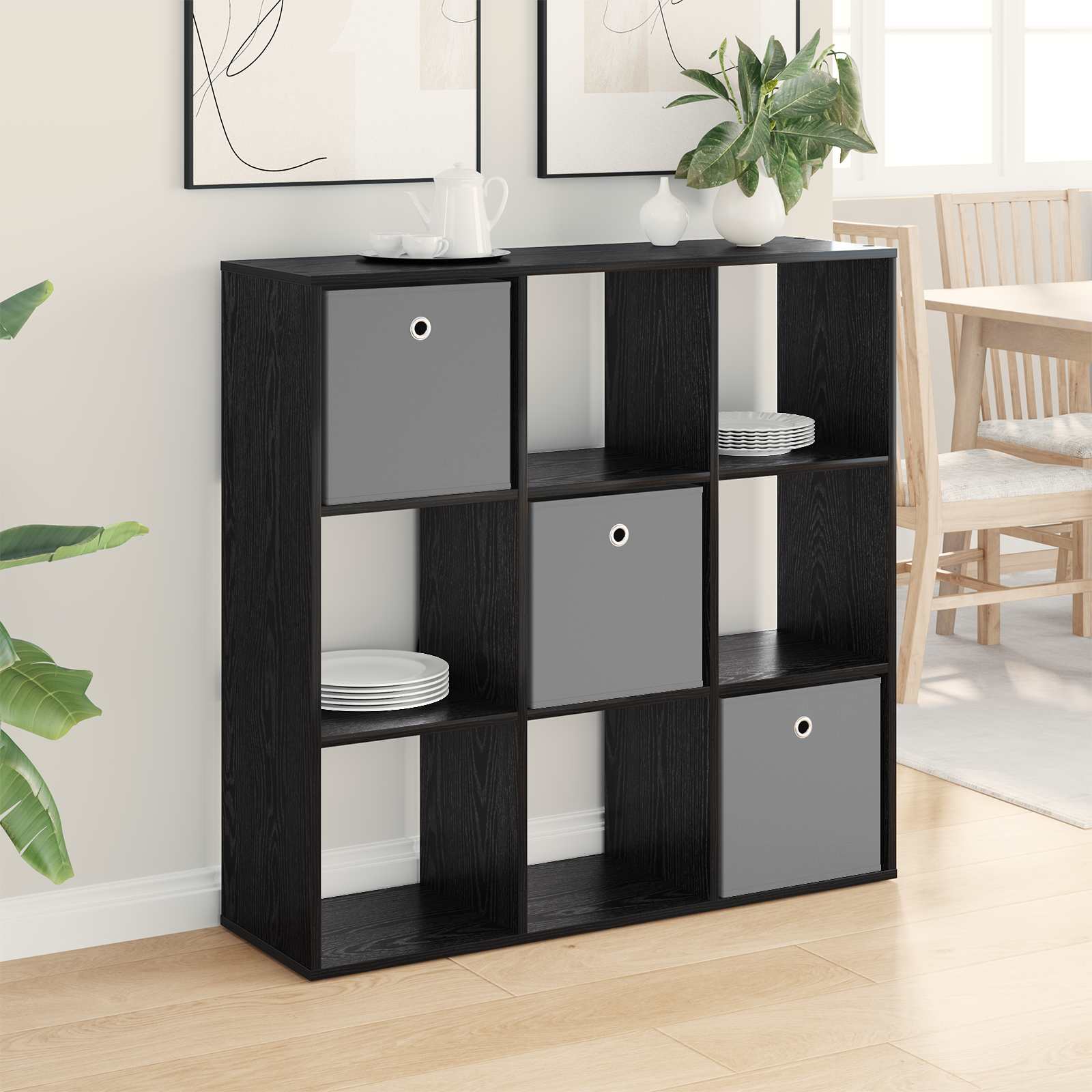 Sideboard with Drawer Black Oak 102 x 31 x 99.5 cm
