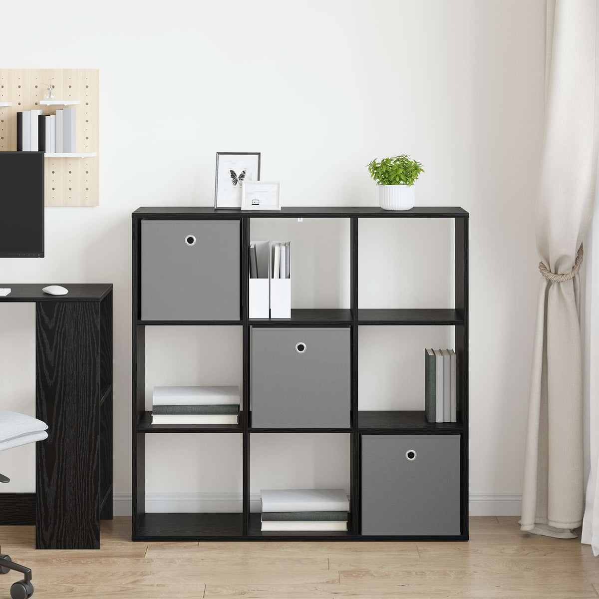 Sideboard with Drawer Black Oak 102 x 31 x 99.5 cm