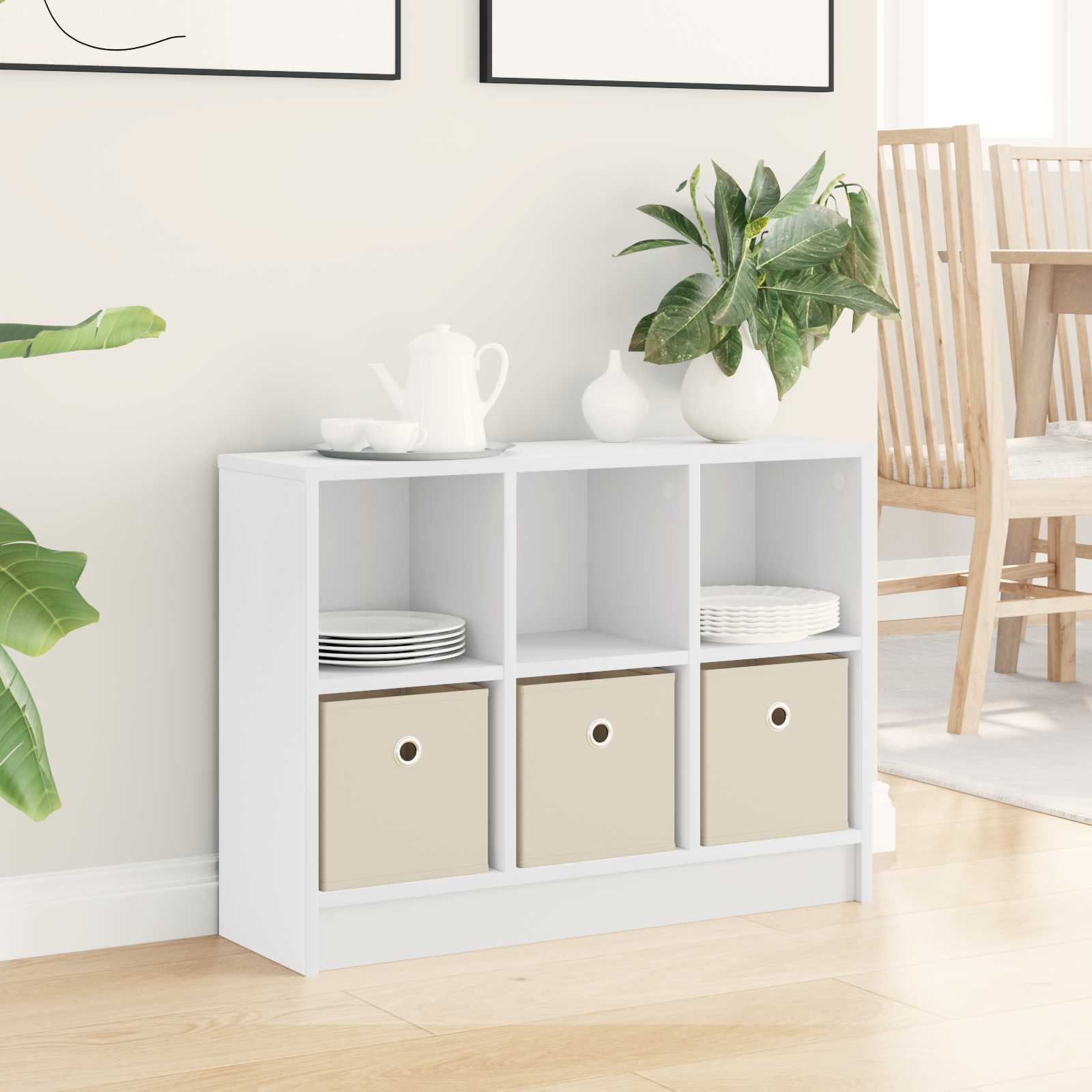 Sideboard with Drawer White 73.5 x 22.5 x 53.5 cm