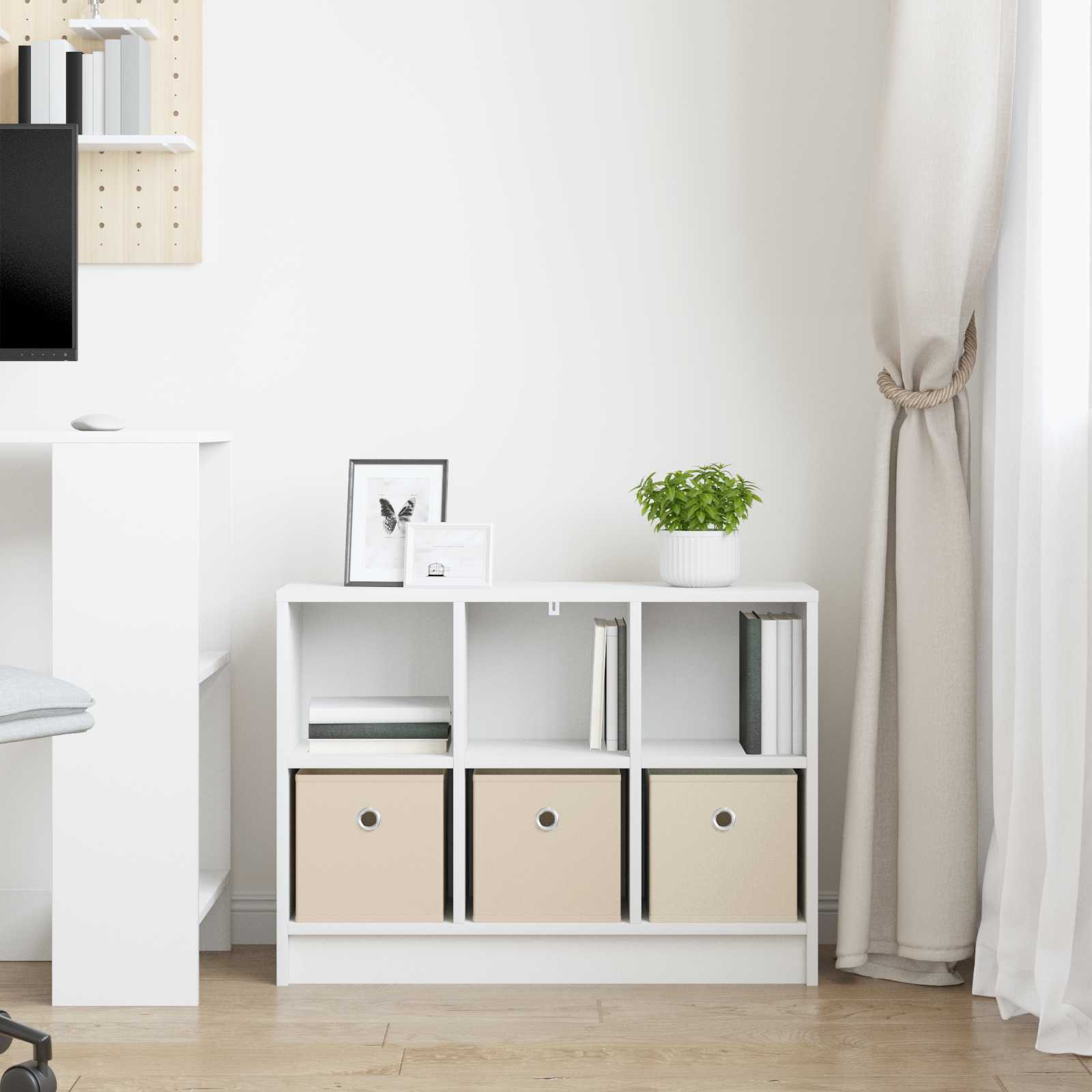 Sideboard with Drawer White 73.5 x 22.5 x 53.5 cm