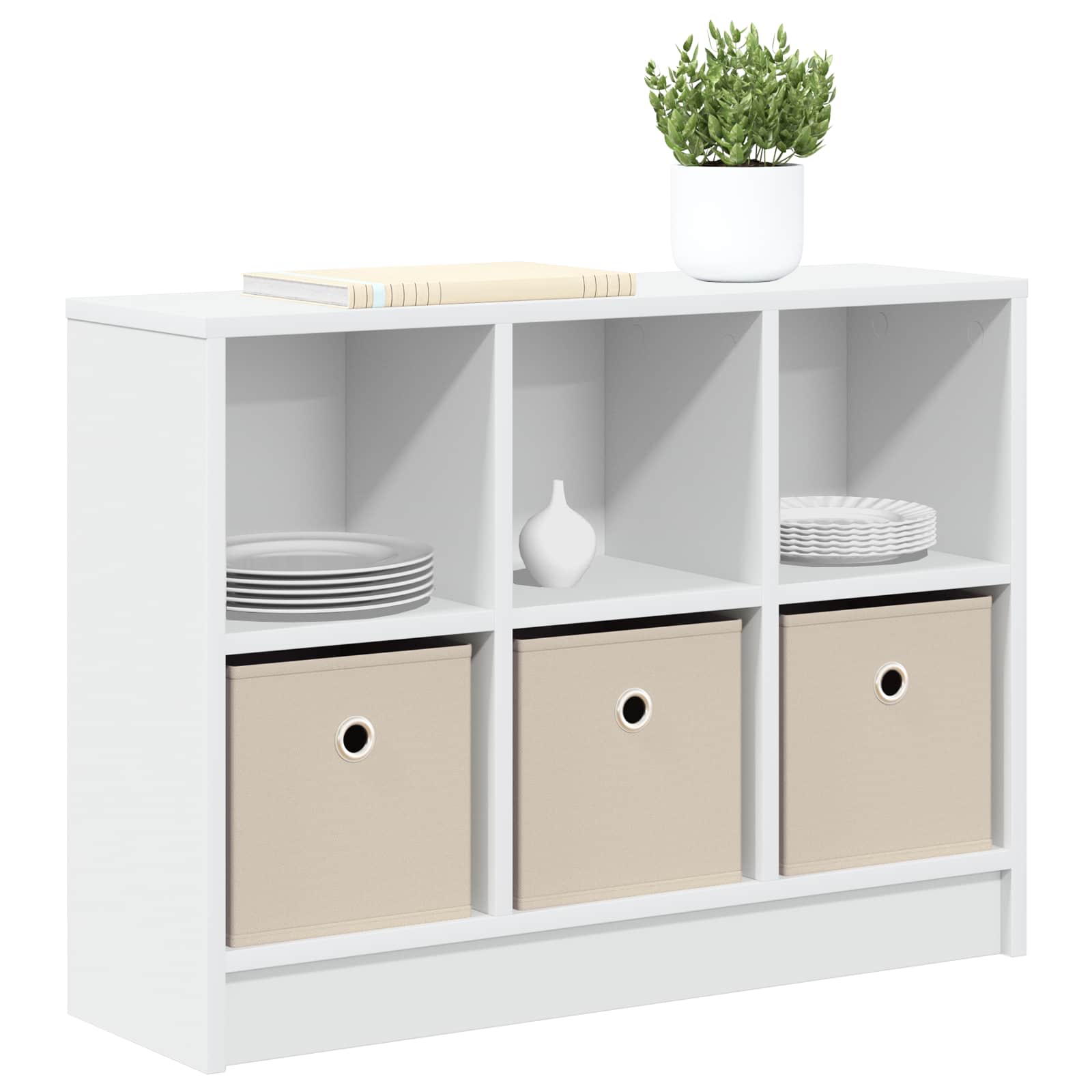 Sideboard with Drawer White 73.5 x 22.5 x 53.5 cm