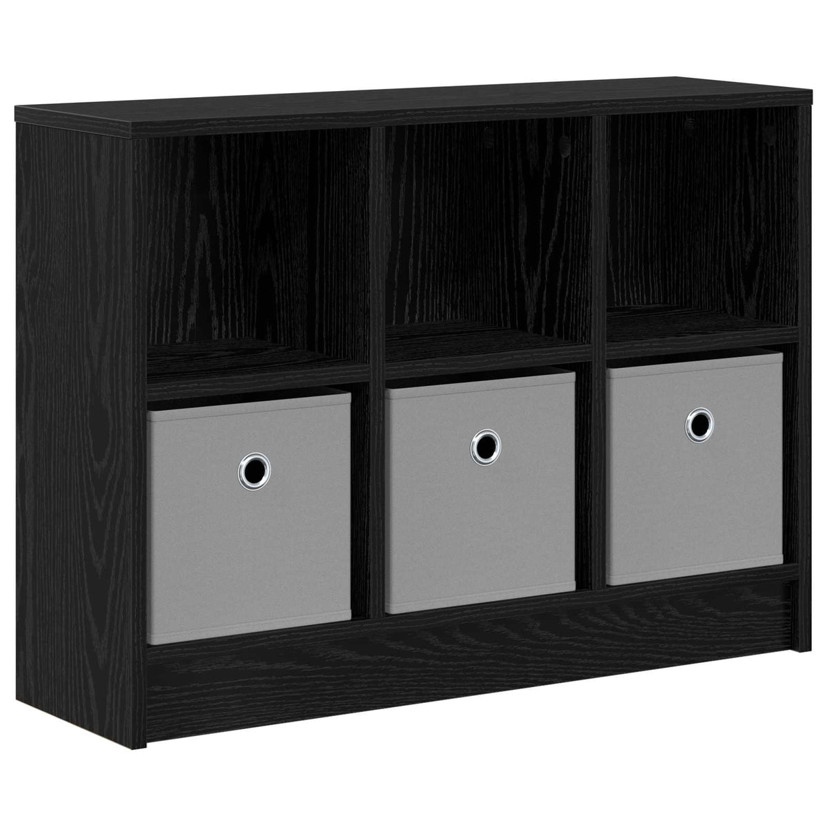 Sideboard with Drawer Black Oak 73.5 x 22.5 x 53.5 cm