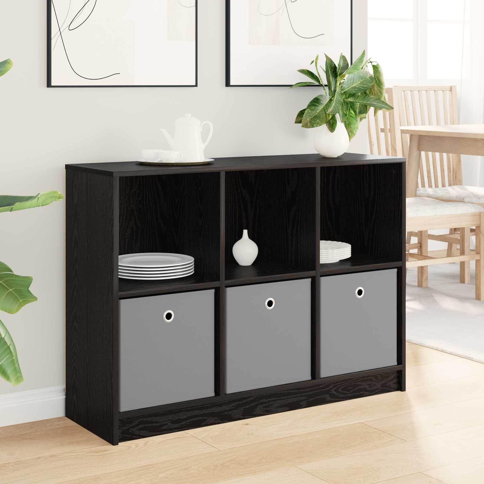 Sideboard with Drawer Black Oak 102 x 32 x 73,5 cm