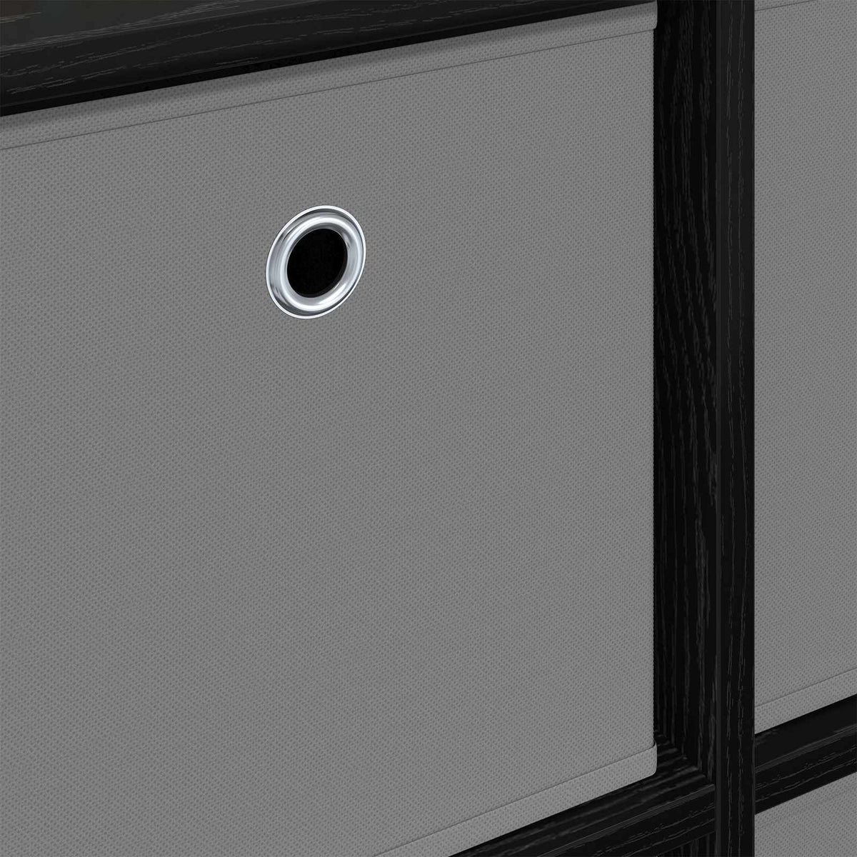 Sideboard with Drawer Black Oak 49.5 x 22 x 47 cm
