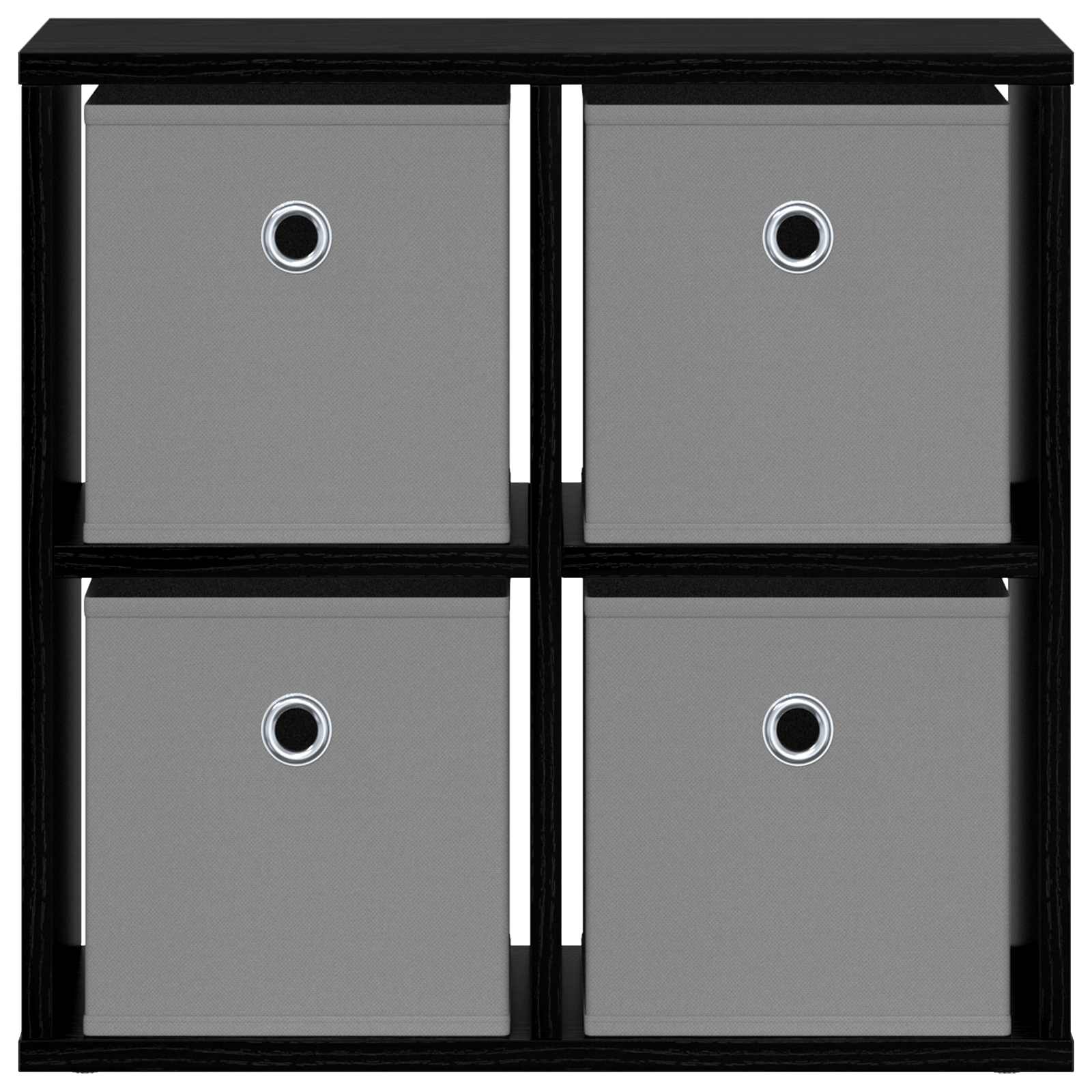 Sideboard with Drawer Black Oak 49.5 x 22 x 47 cm