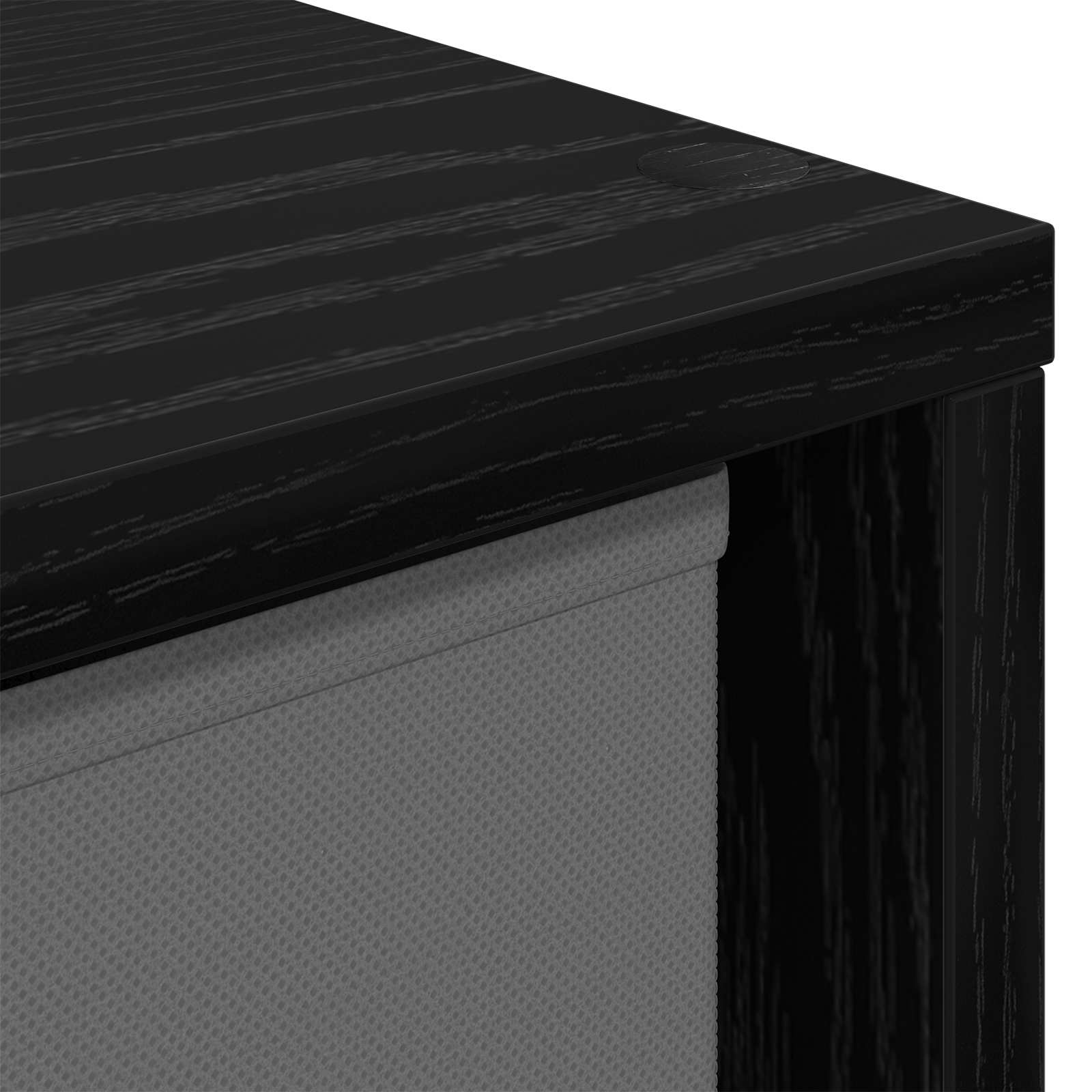 Sideboard with Drawer Black Oak 59.5 x 27 x 57 cm