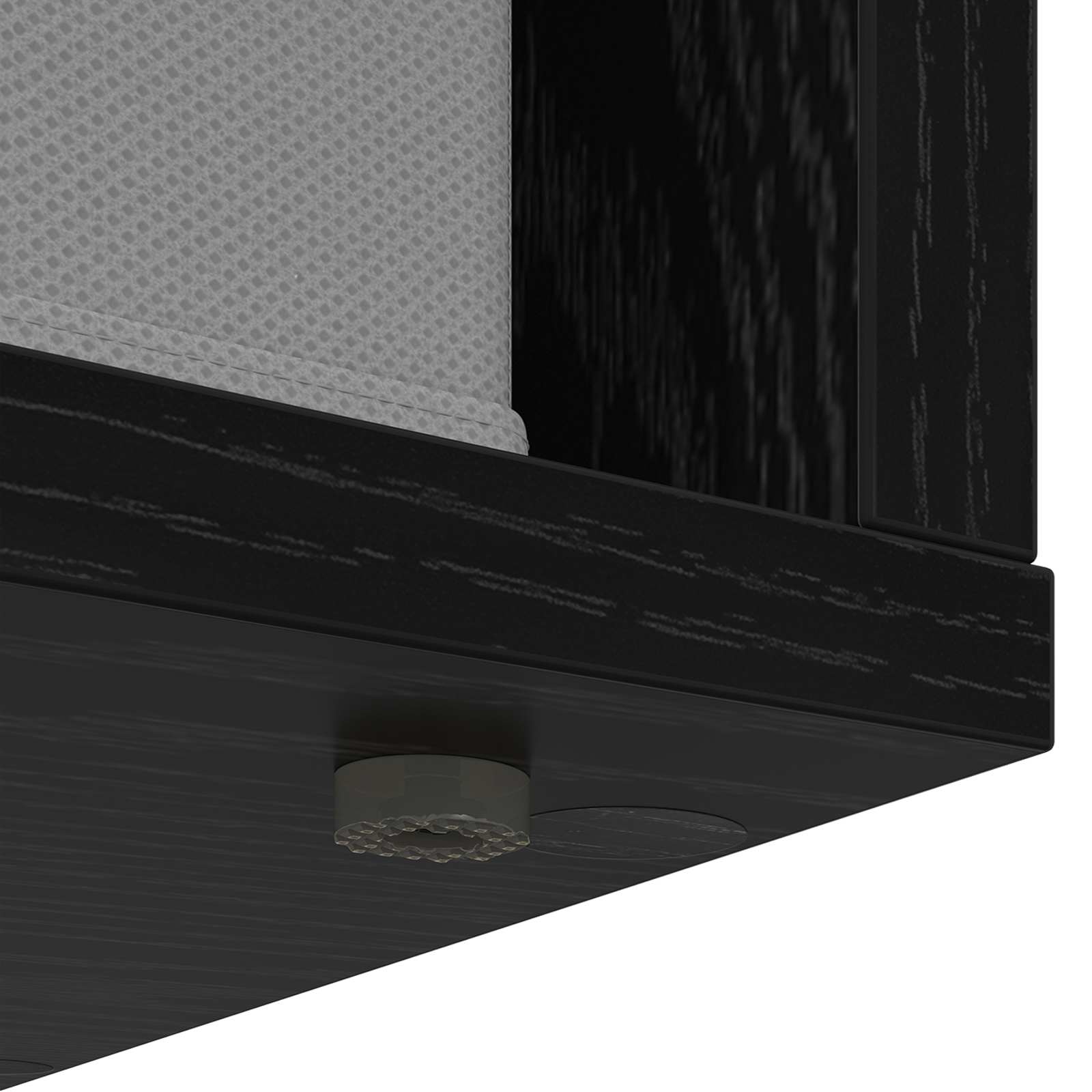 Sideboard with Drawer Black Oak 59.5 x 27 x 57 cm