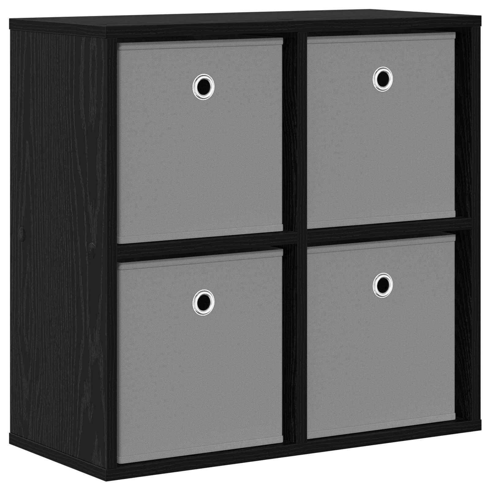 Sideboard with Drawer Black Oak 59.5 x 27 x 57 cm