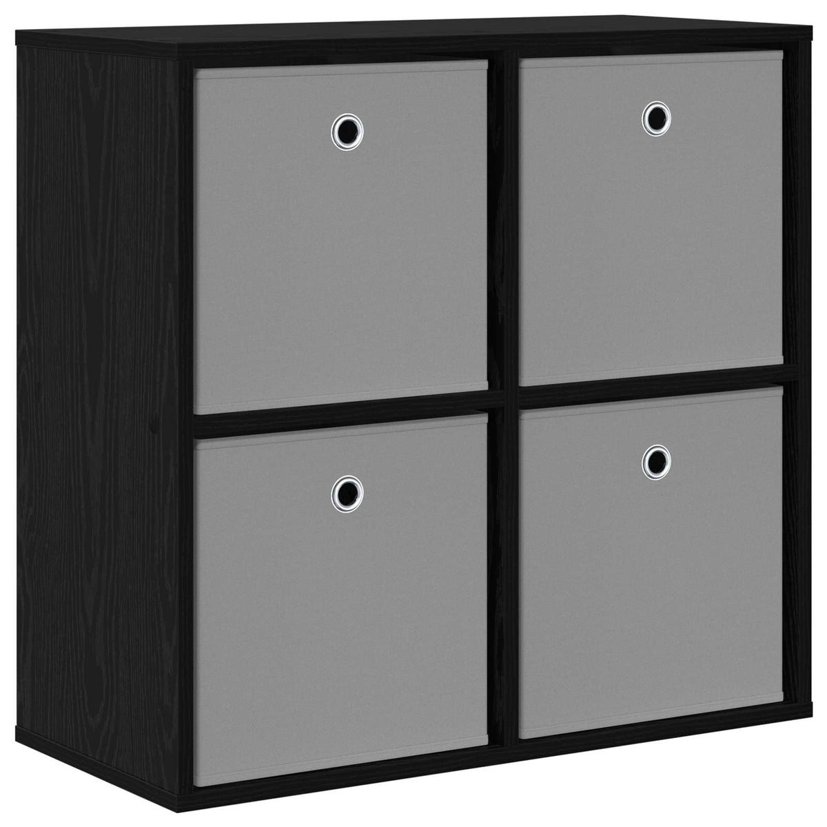 Sideboard with Drawer Black Oak 68.5 x 32 x 67 cm