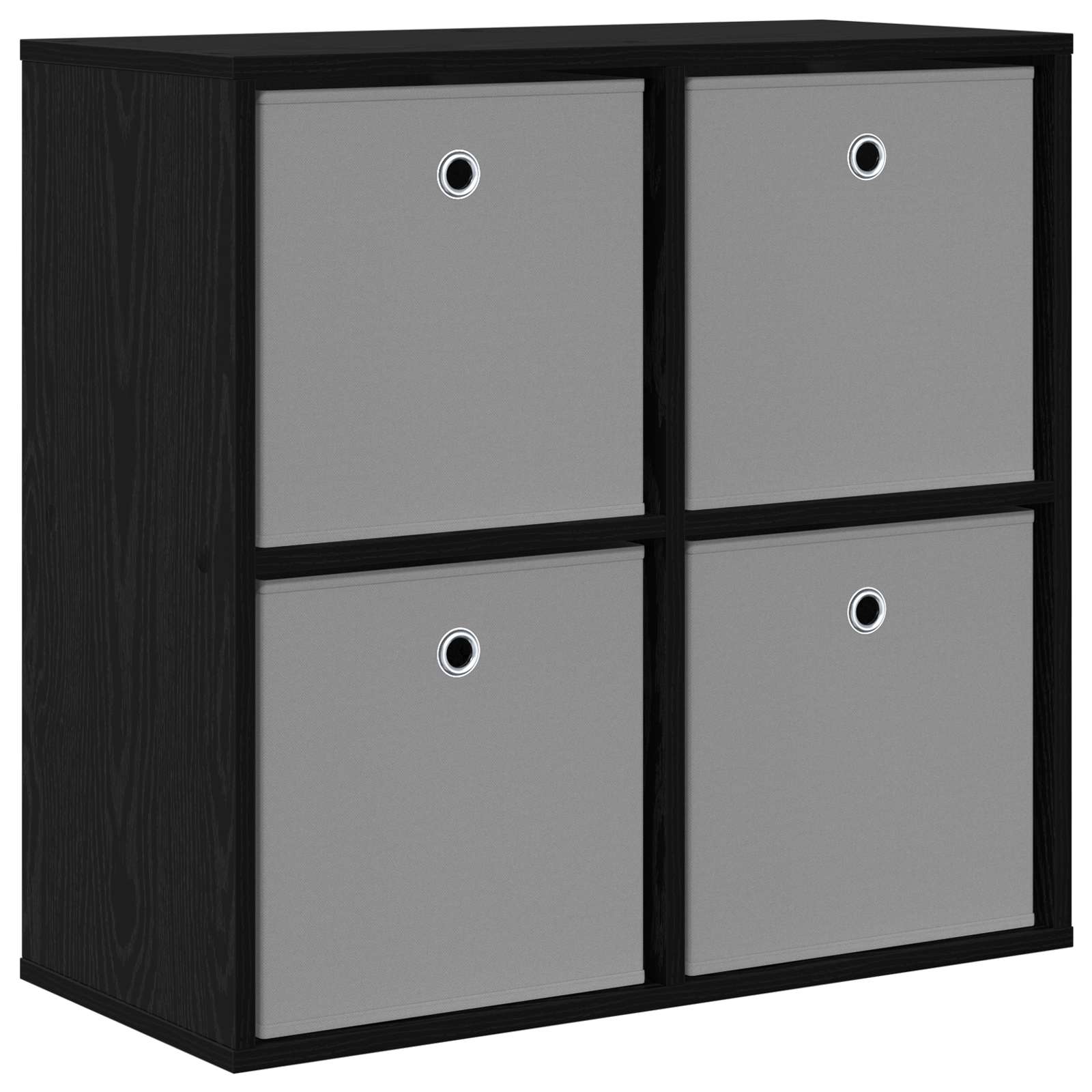 Sideboard with Drawer Black Oak 68.5 x 32 x 67 cm