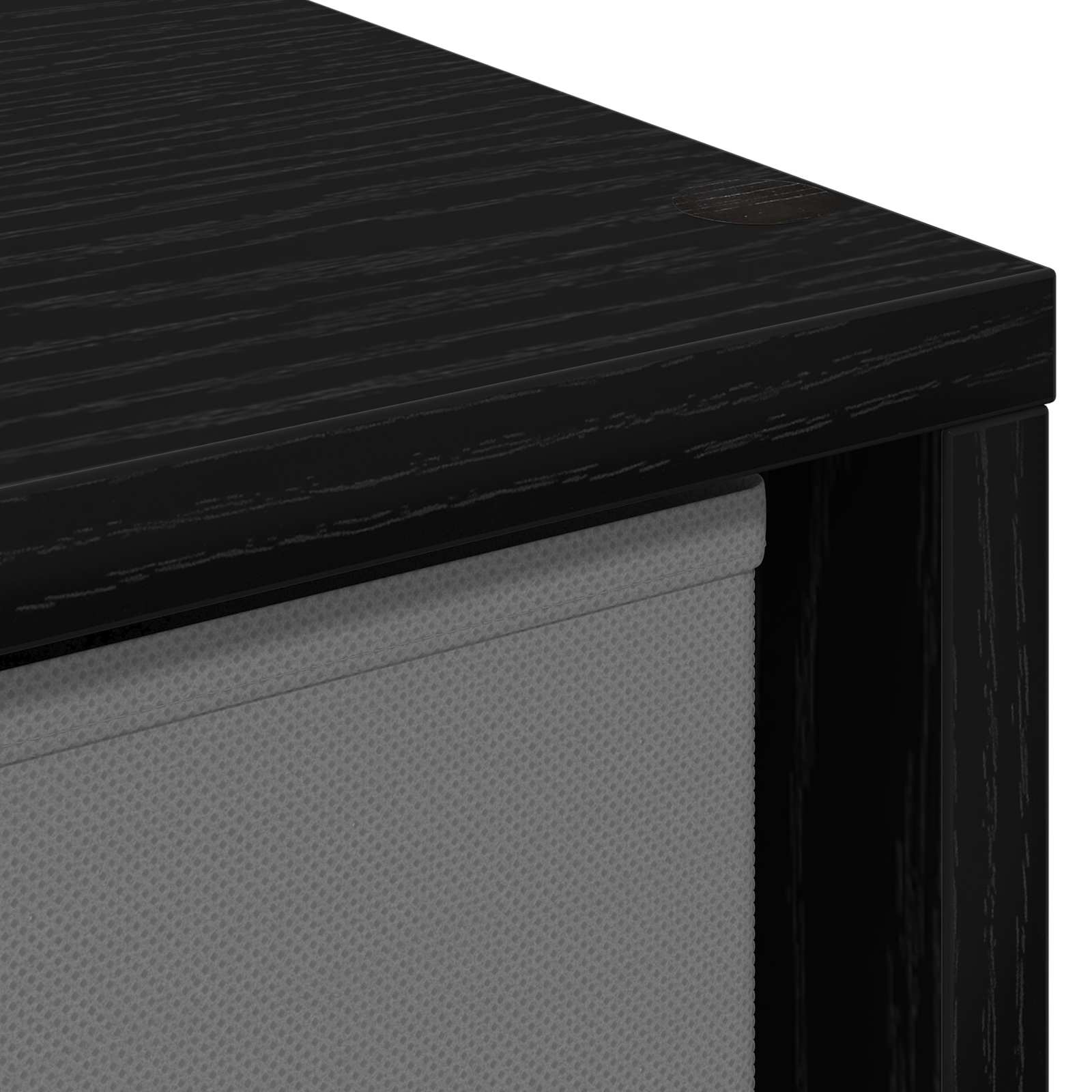 Sideboard with Drawer Black Oak 30.5 x 27 x 84.5 cm