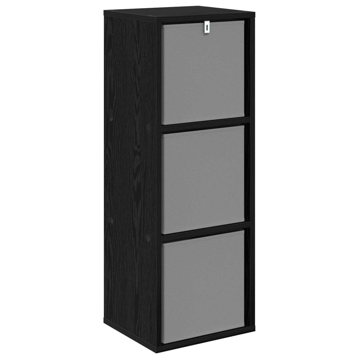 Sideboard with Drawer Black Oak 30.5 x 27 x 84.5 cm